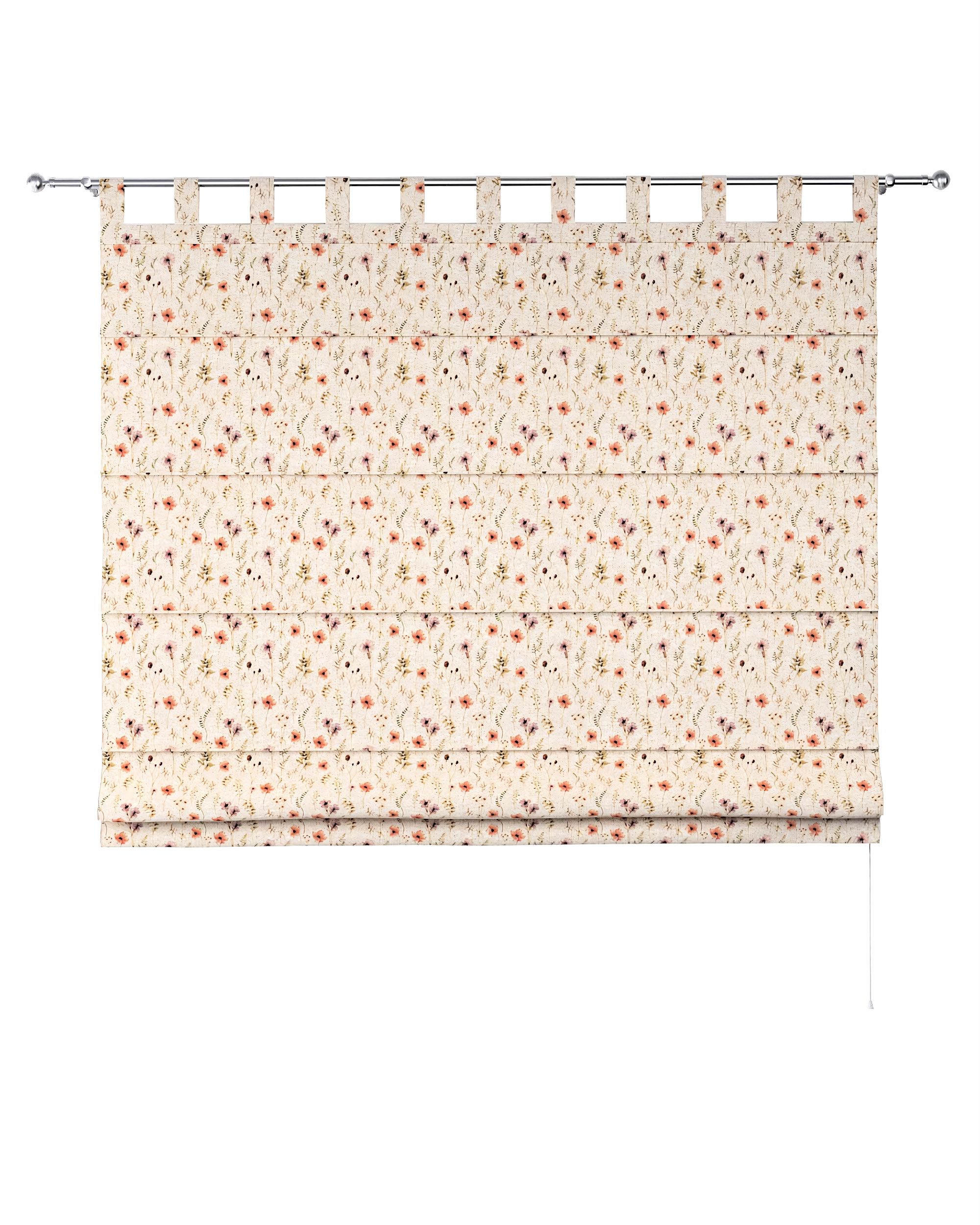 Verona tab top Roman blind product colour multicolour fabric structured, patterned (hover)