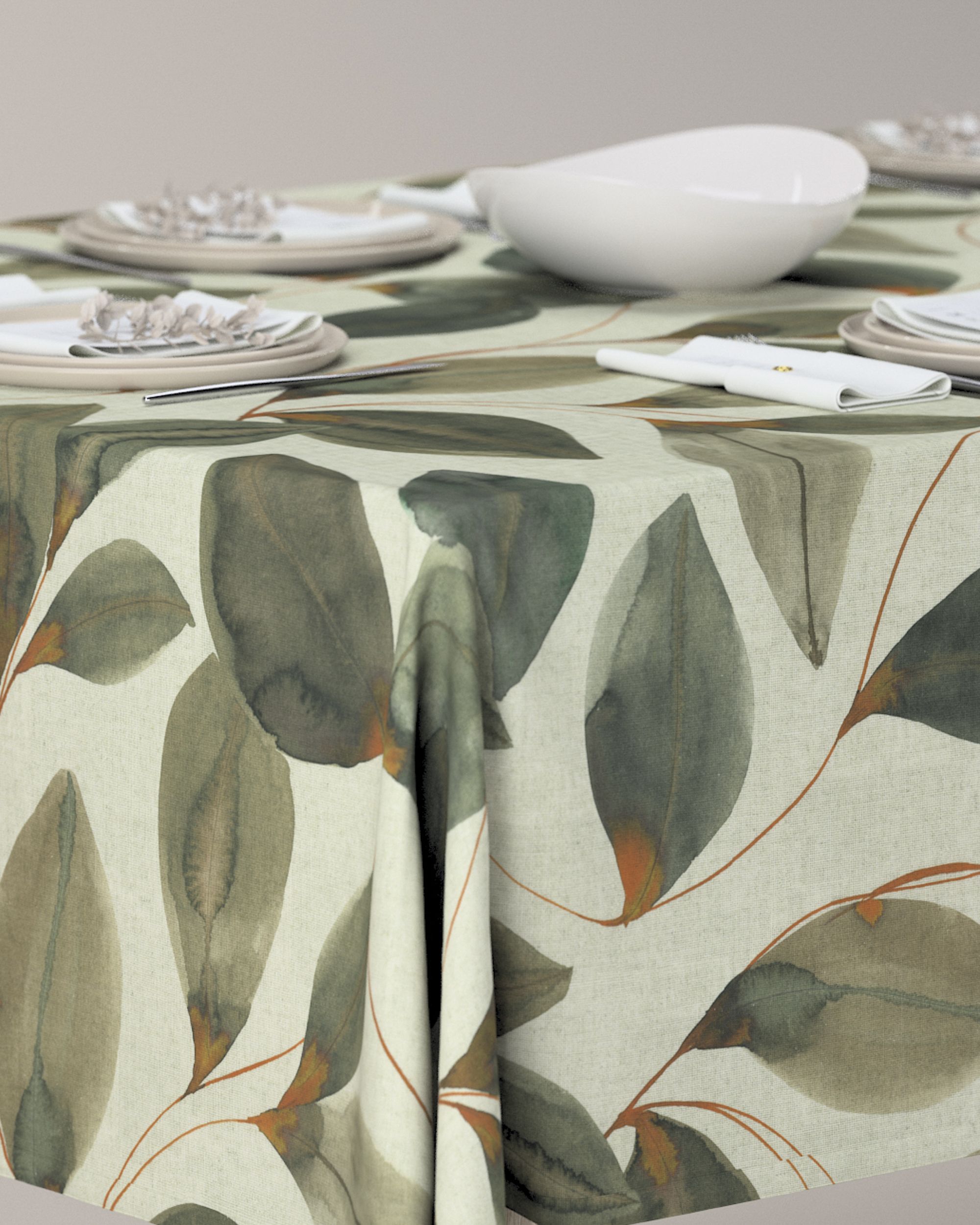 Rectangular tablecloth product colour multicolour fabric patterned (hover)