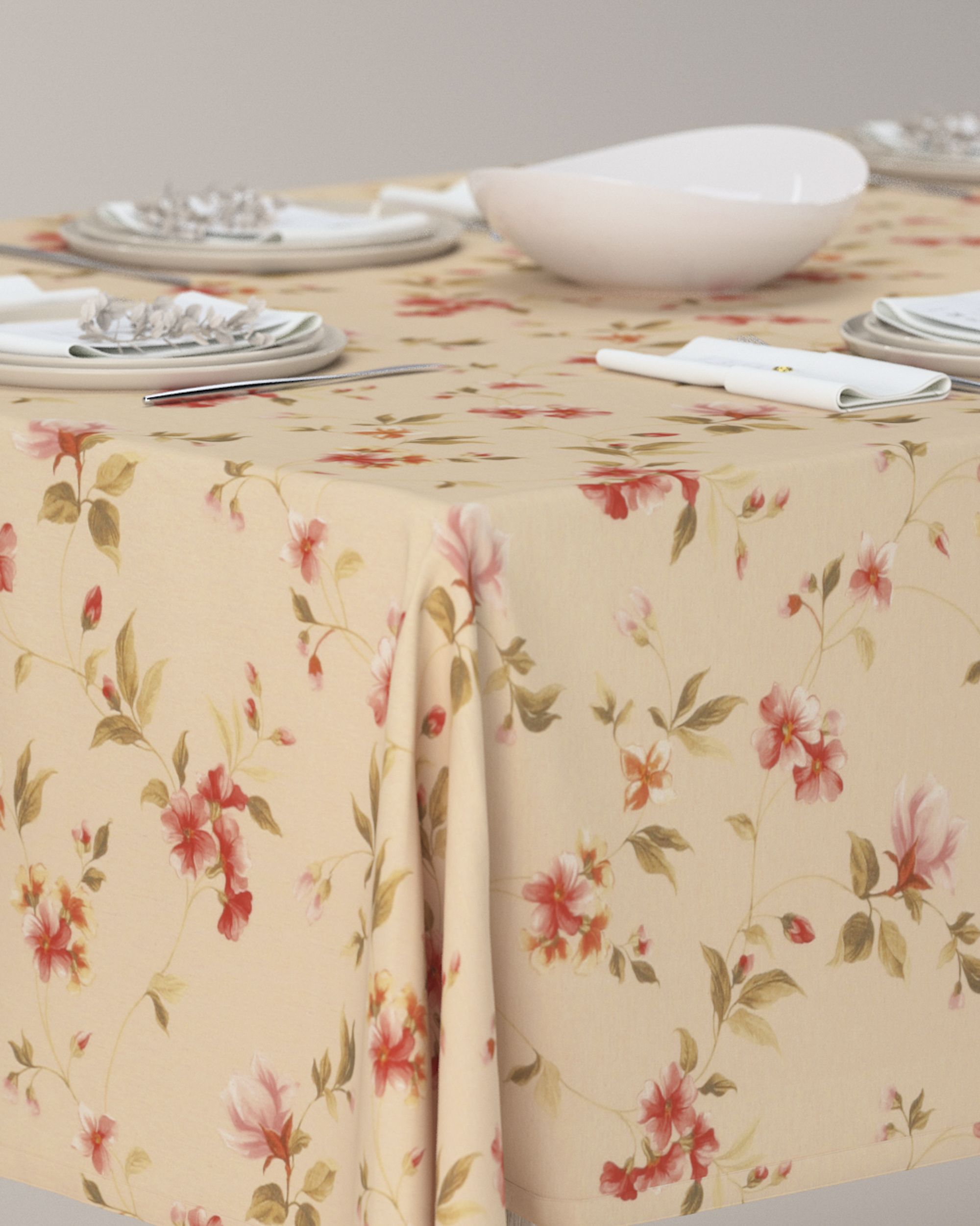 Rectangular tablecloth product colour multicolour fabric patterned (hover)