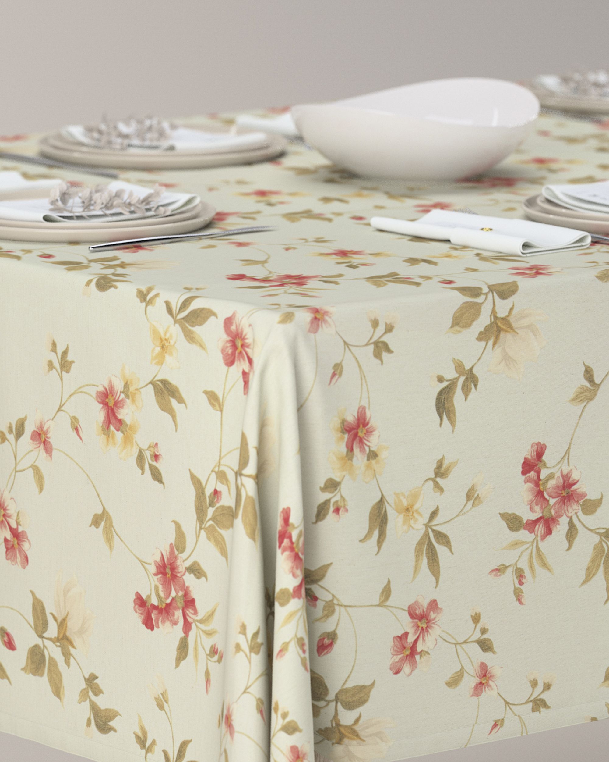 Rectangular tablecloth product colour multicolour fabric patterned (hover)