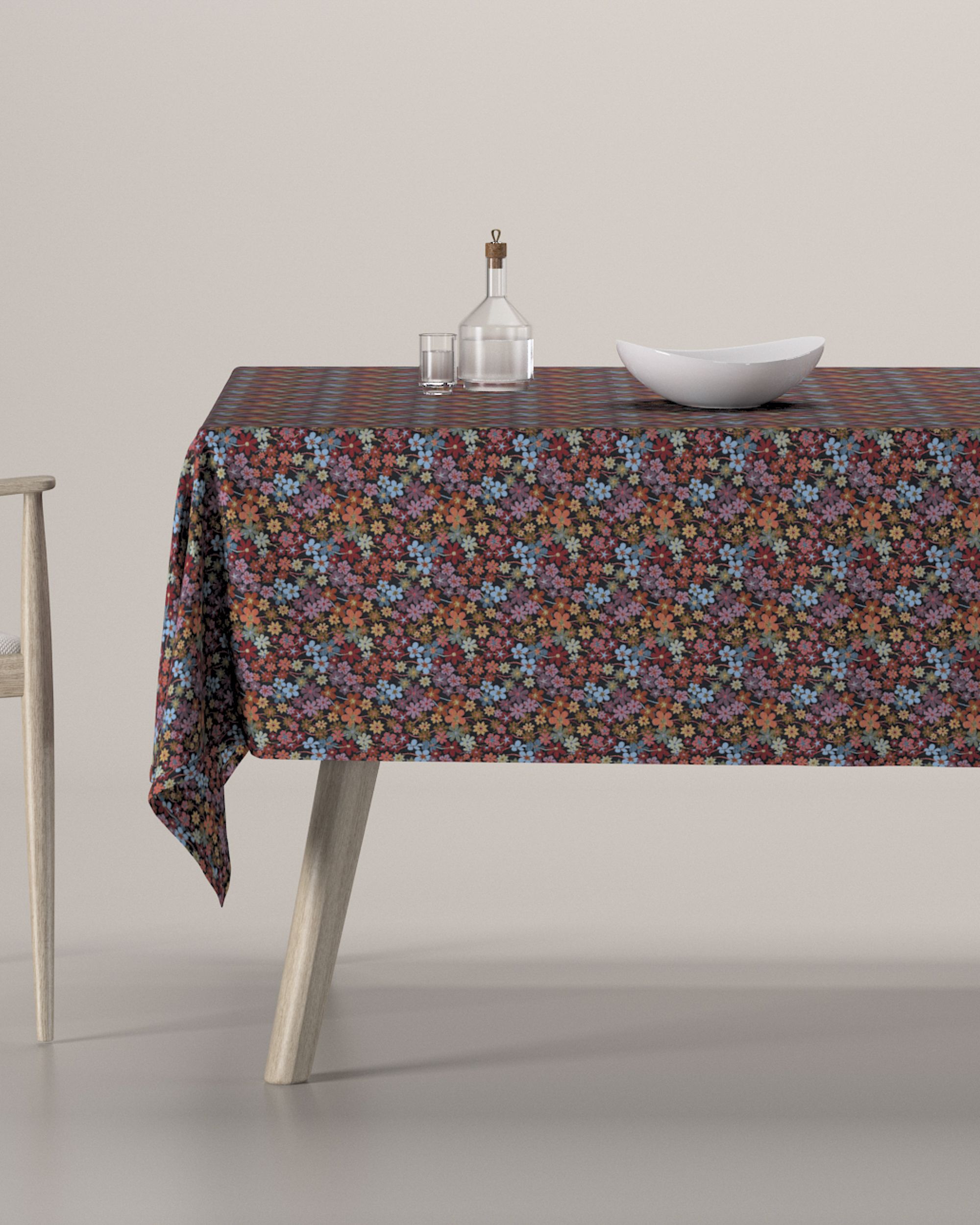 Rectangular tablecloth product colour multicolour fabric structured, patterned