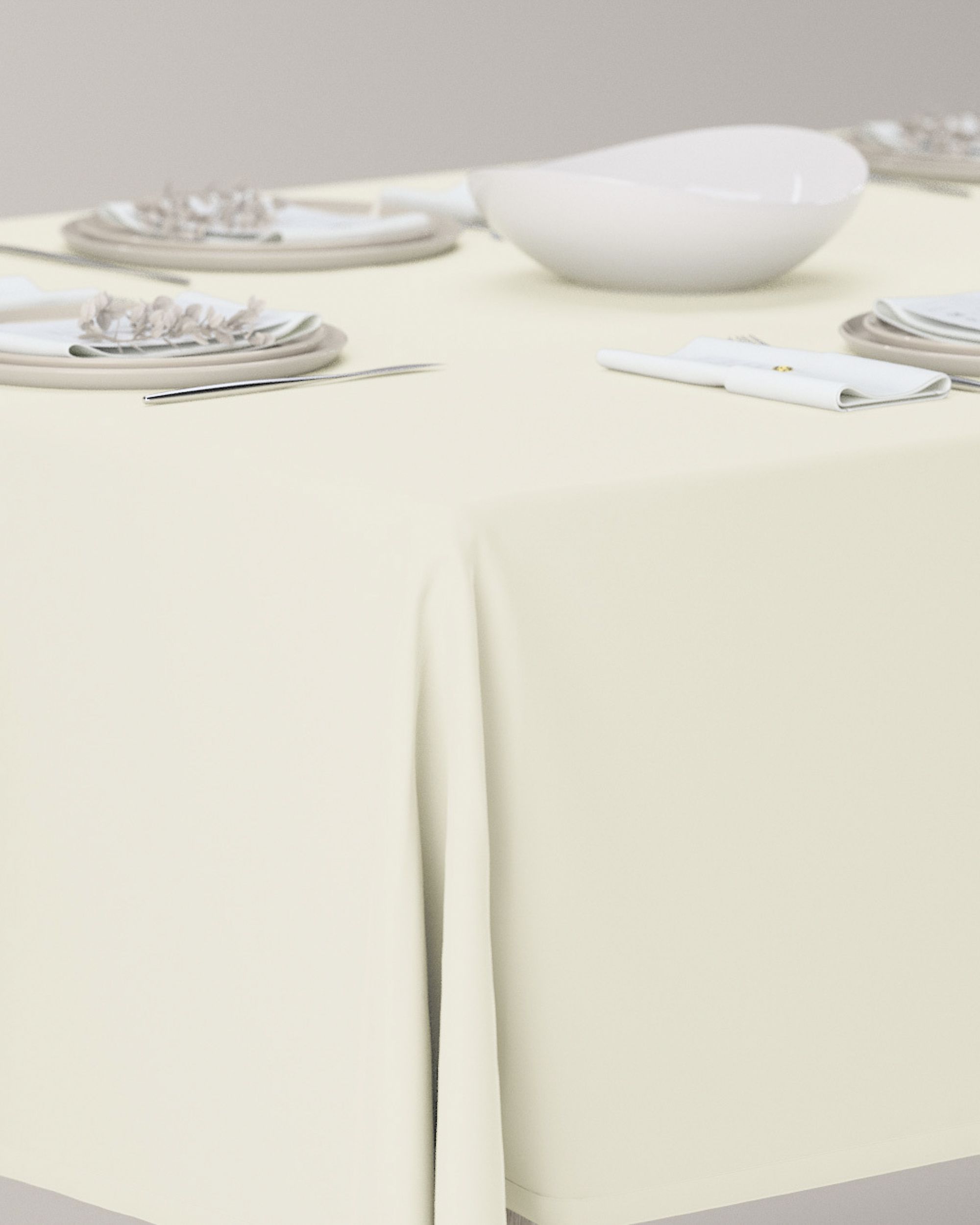 Rectangular tablecloth product colour cream (hover)
