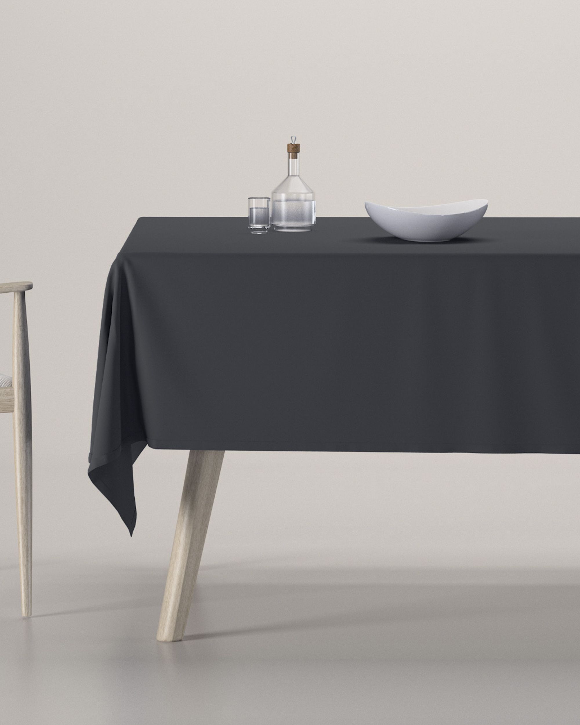 Rectangular tablecloth product colour black