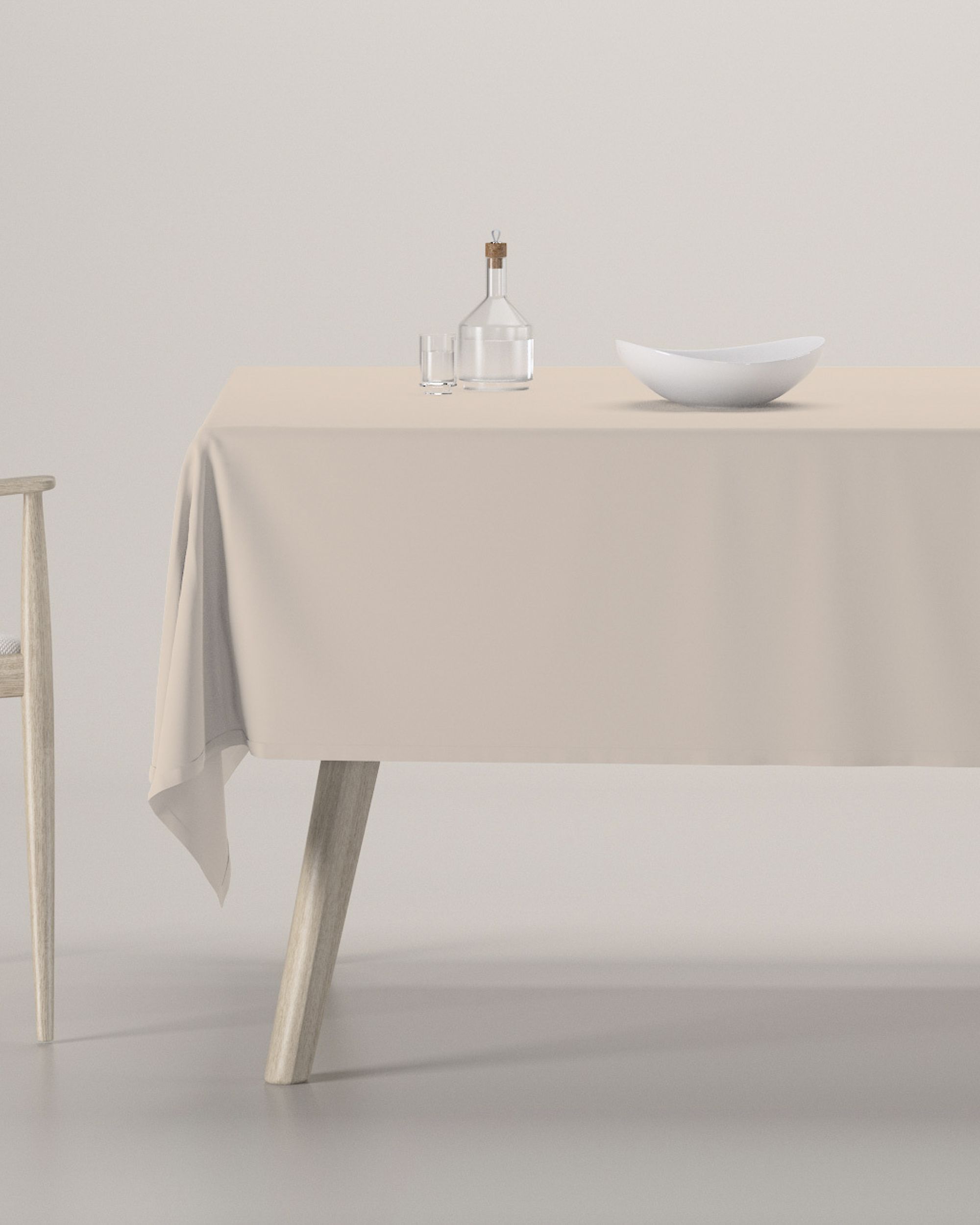 Rectangular tablecloth product colour beige