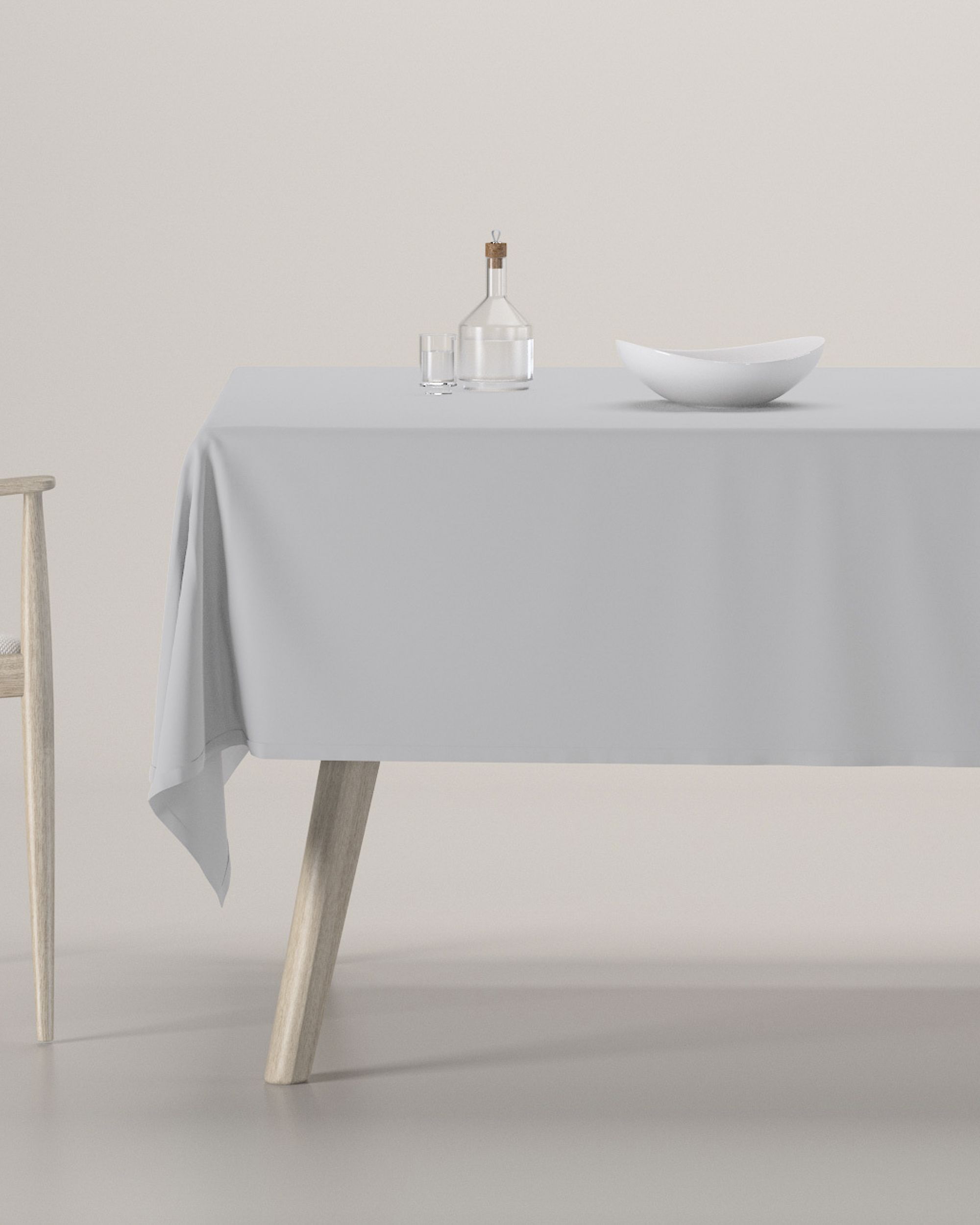 Rectangular tablecloth product colour grey