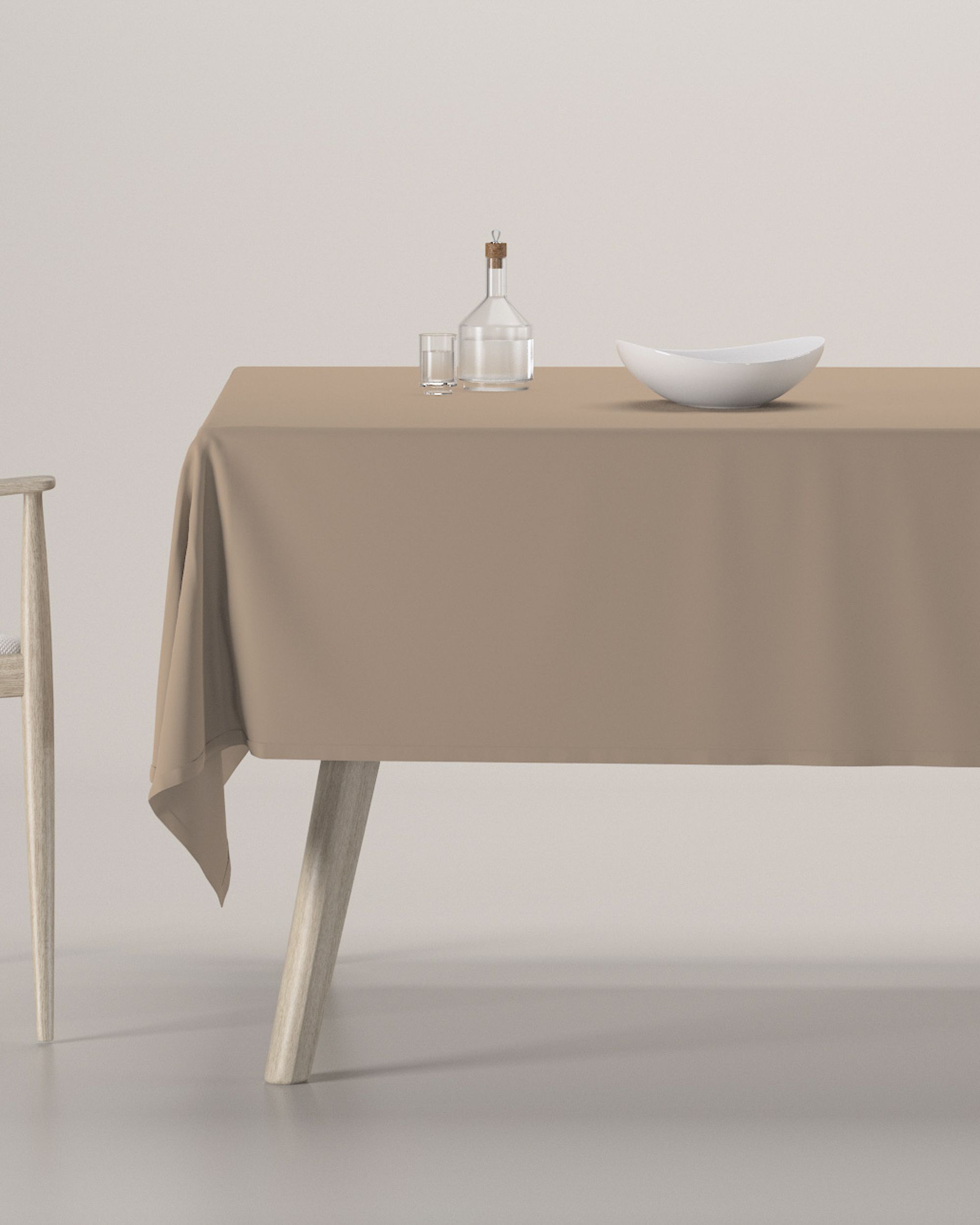 Rectangular tablecloth product colour beige