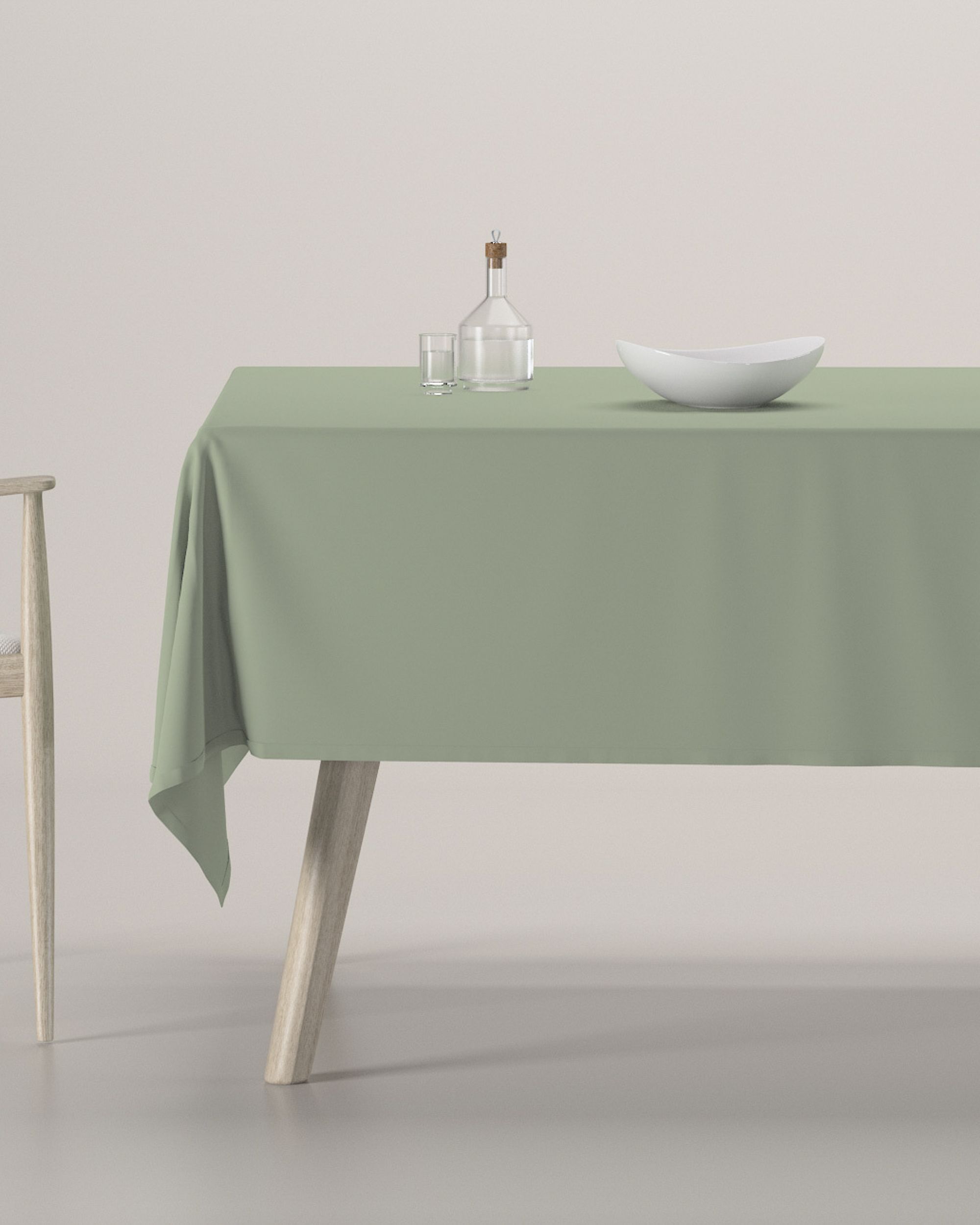 Rectangular tablecloth product colour green