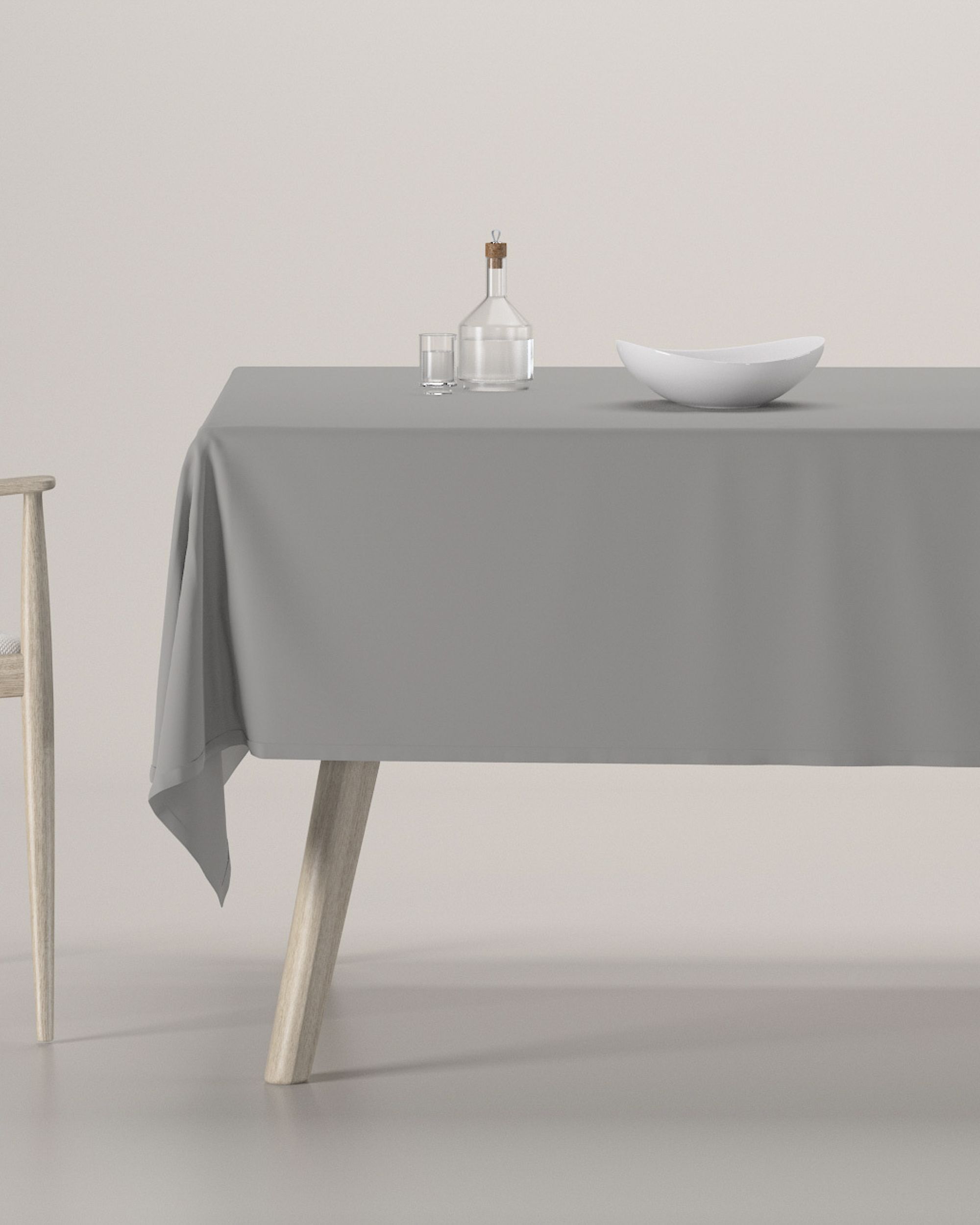Rectangular tablecloth product colour grey