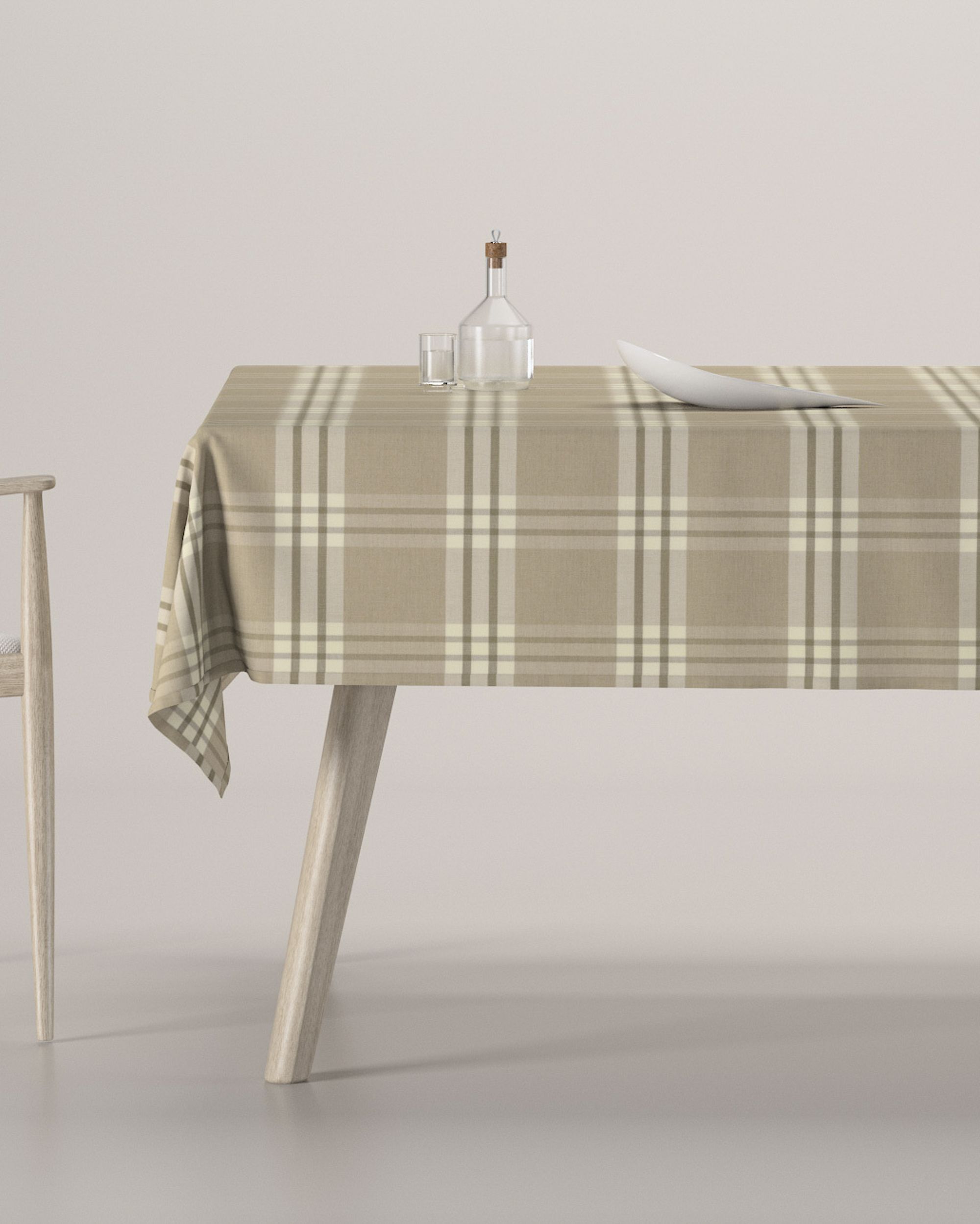 Rectangular tablecloth product colour beige