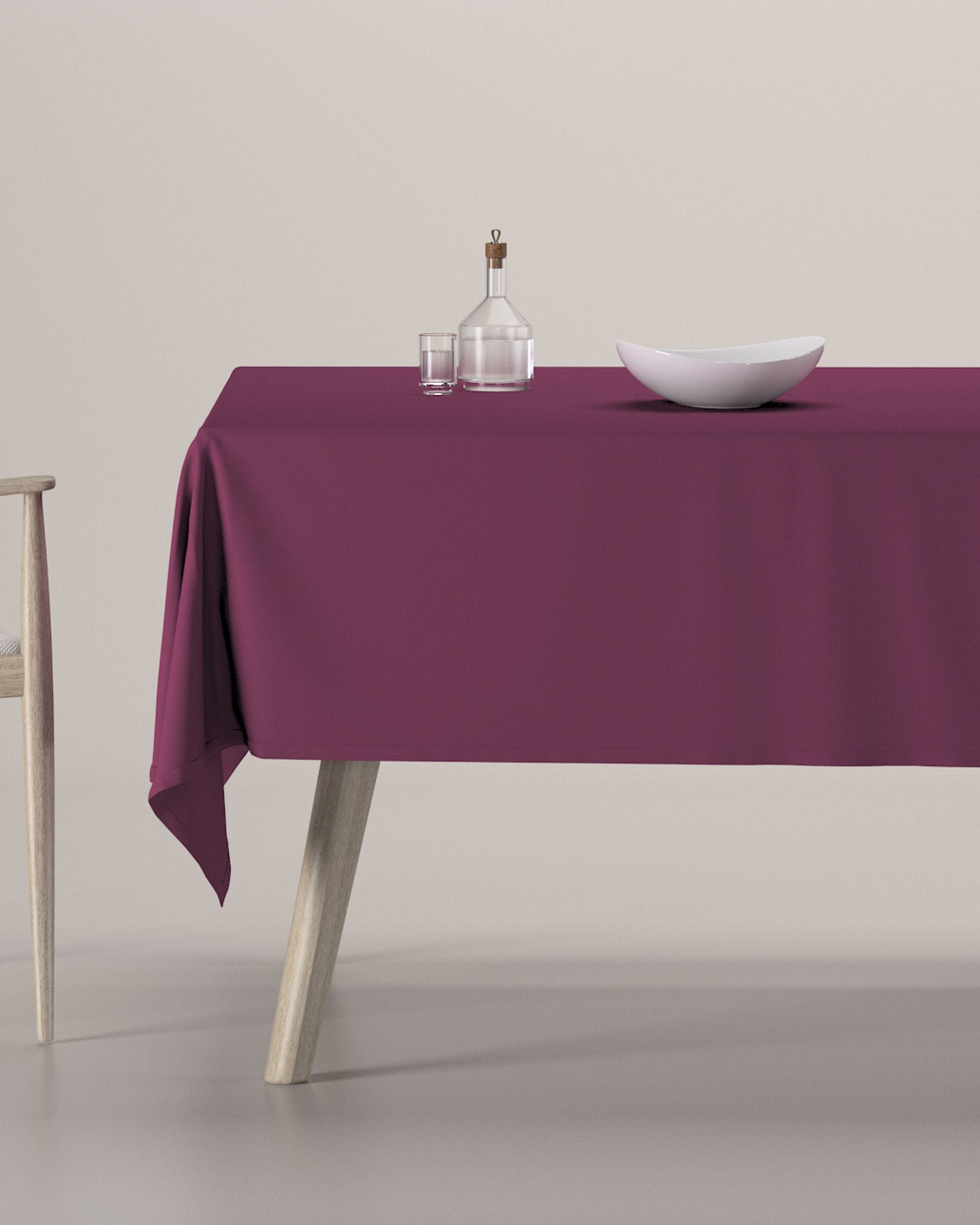 Rectangular tablecloth product colour plum