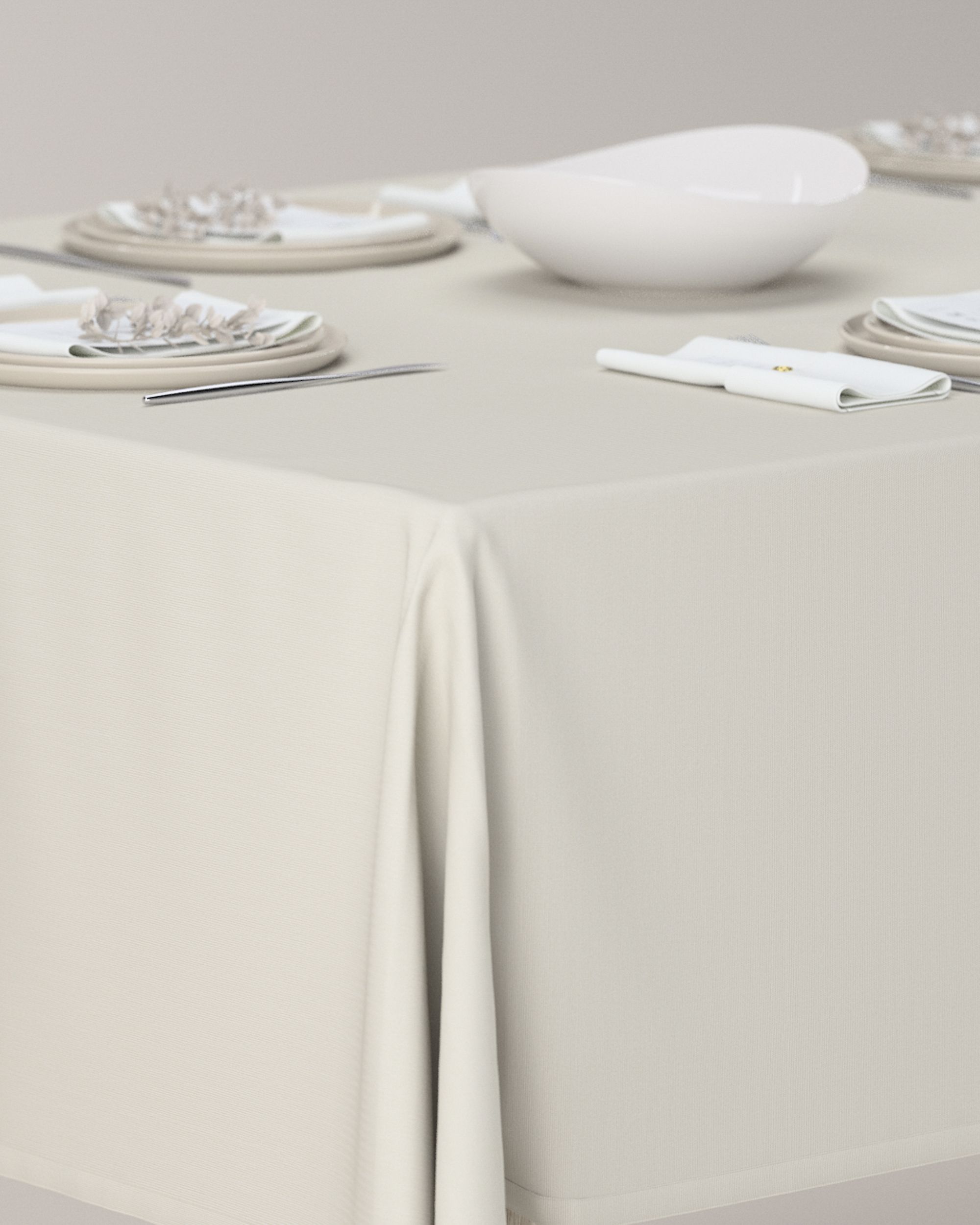 Rectangular tablecloth product colour grey (hover)