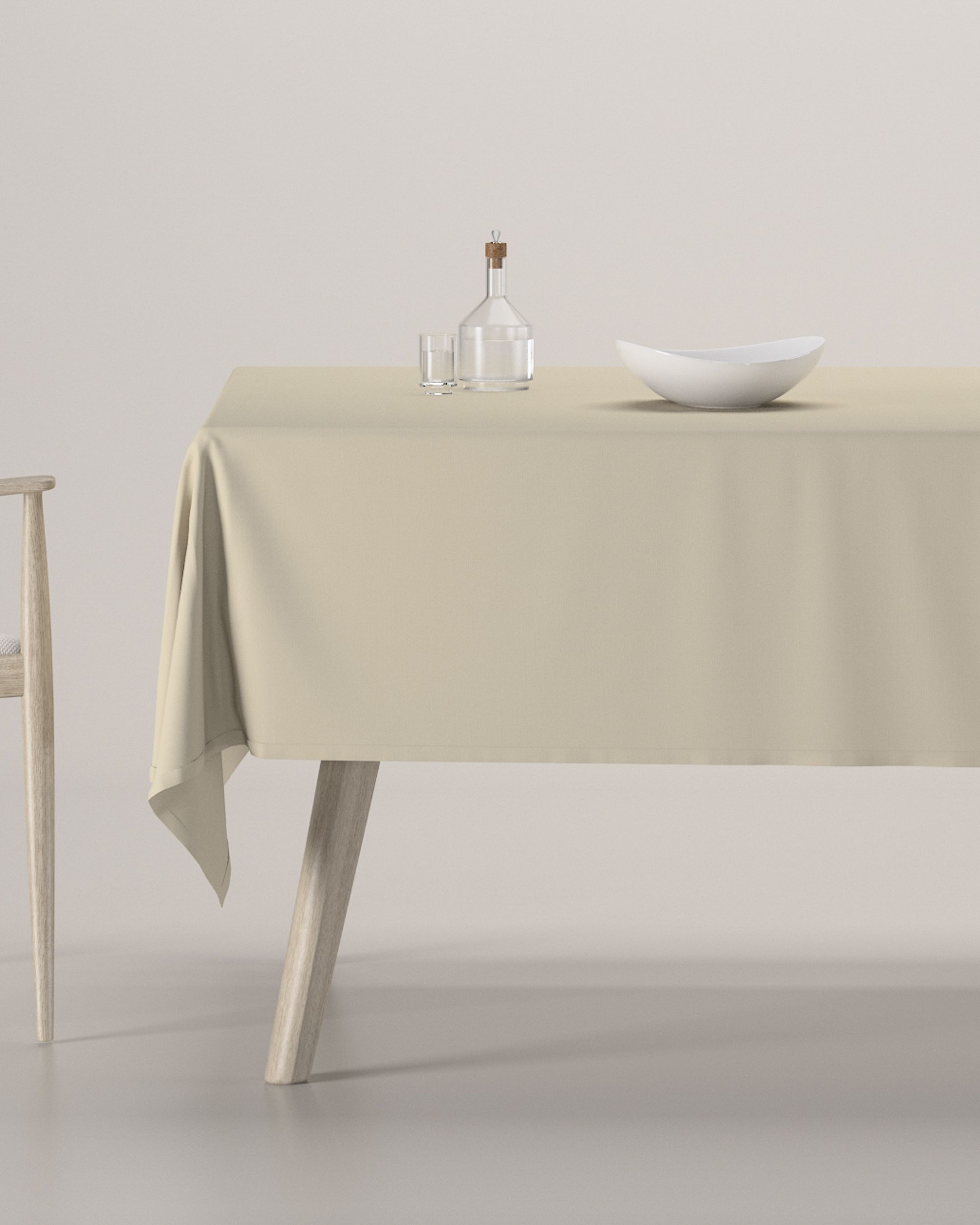 Rectangular tablecloth product colour beige
