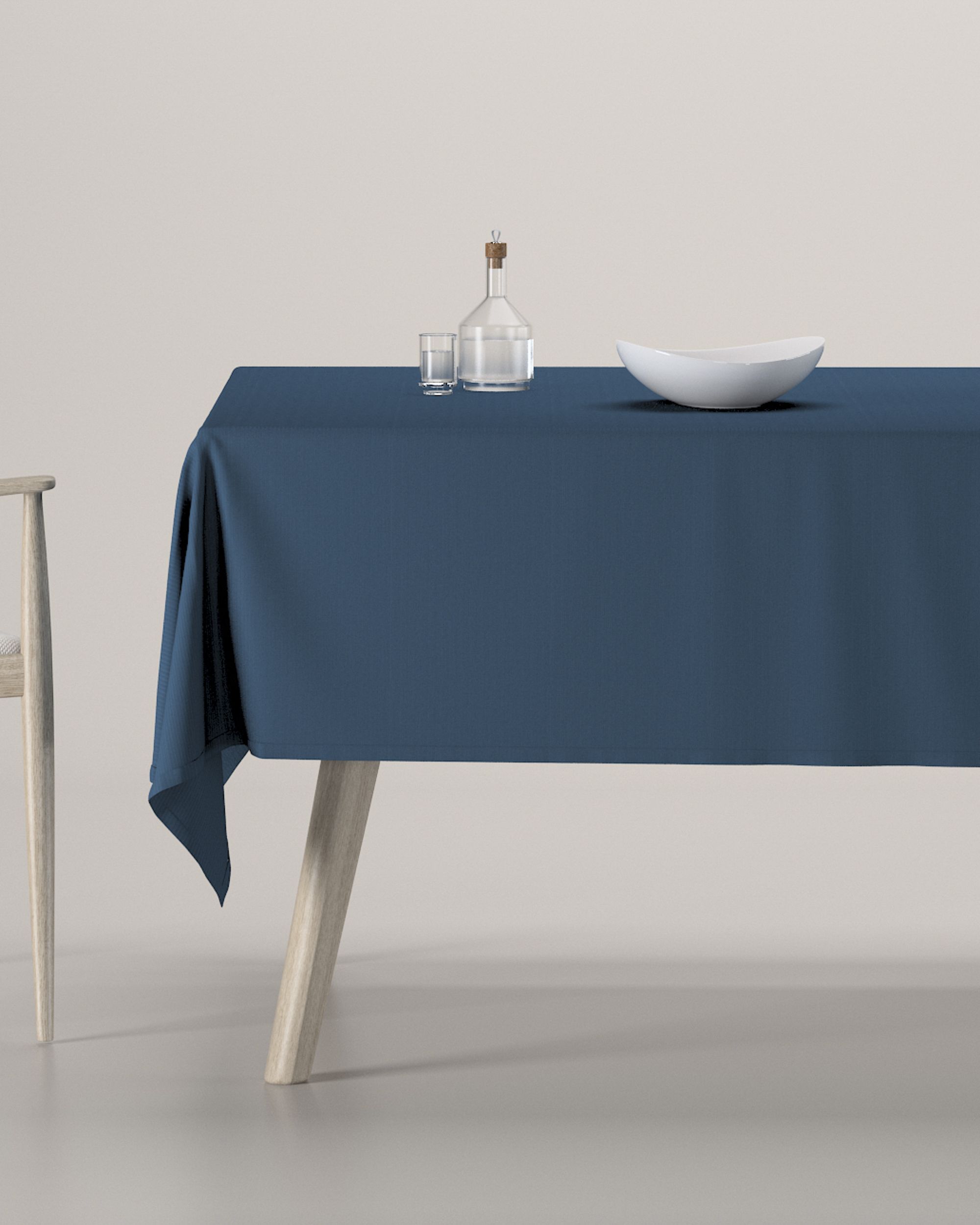 Rectangular tablecloth product colour navy blue