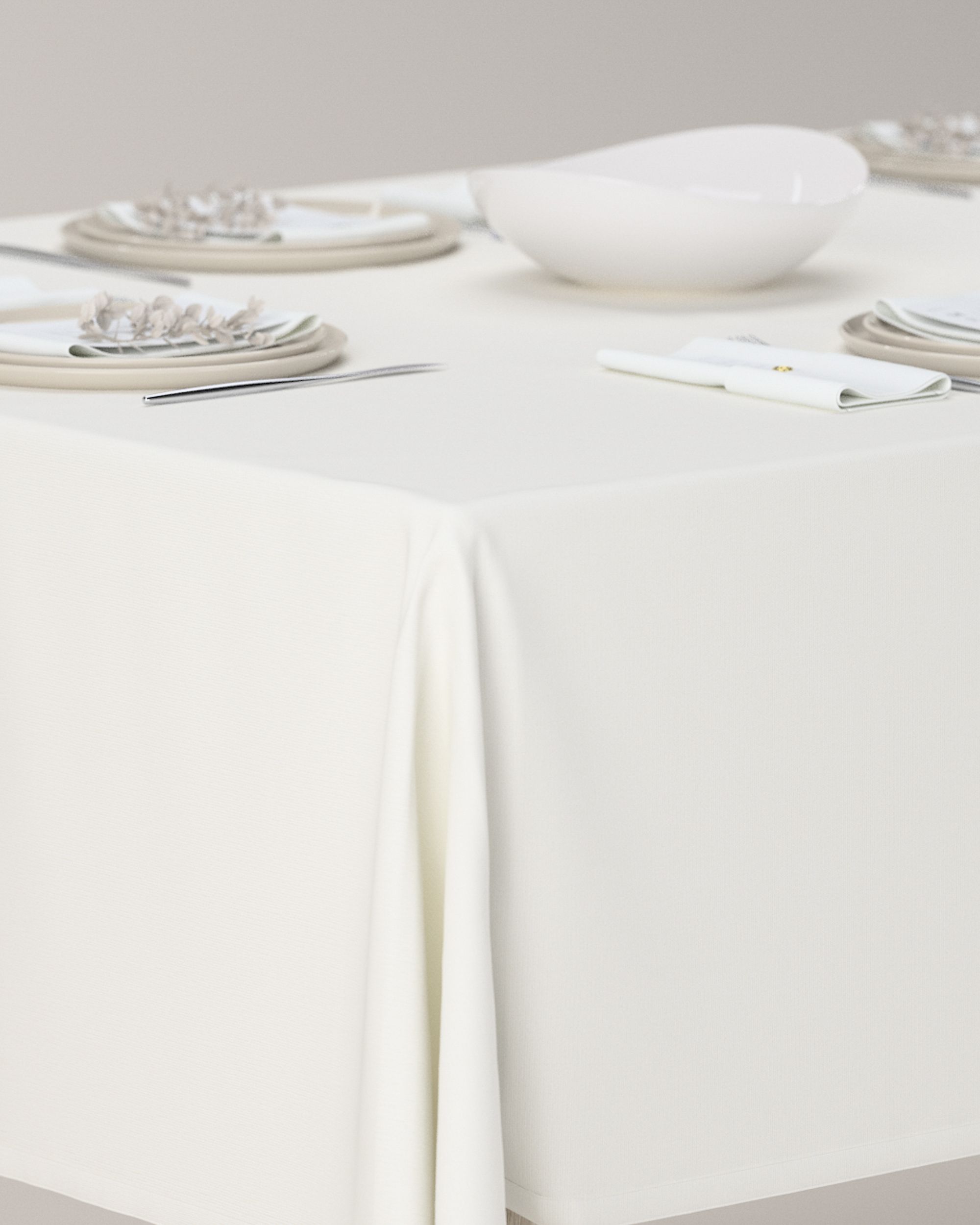 Rectangular tablecloth product colour white (hover)