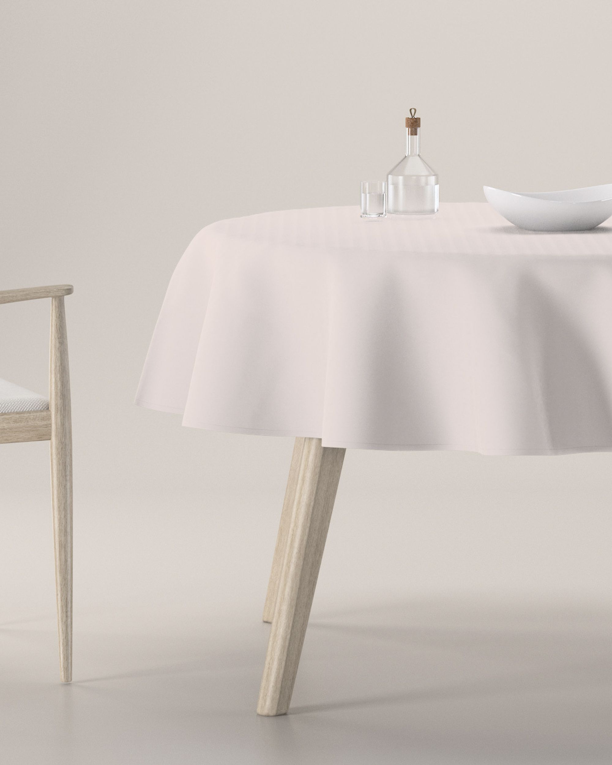 Round tablecloth product colour cream