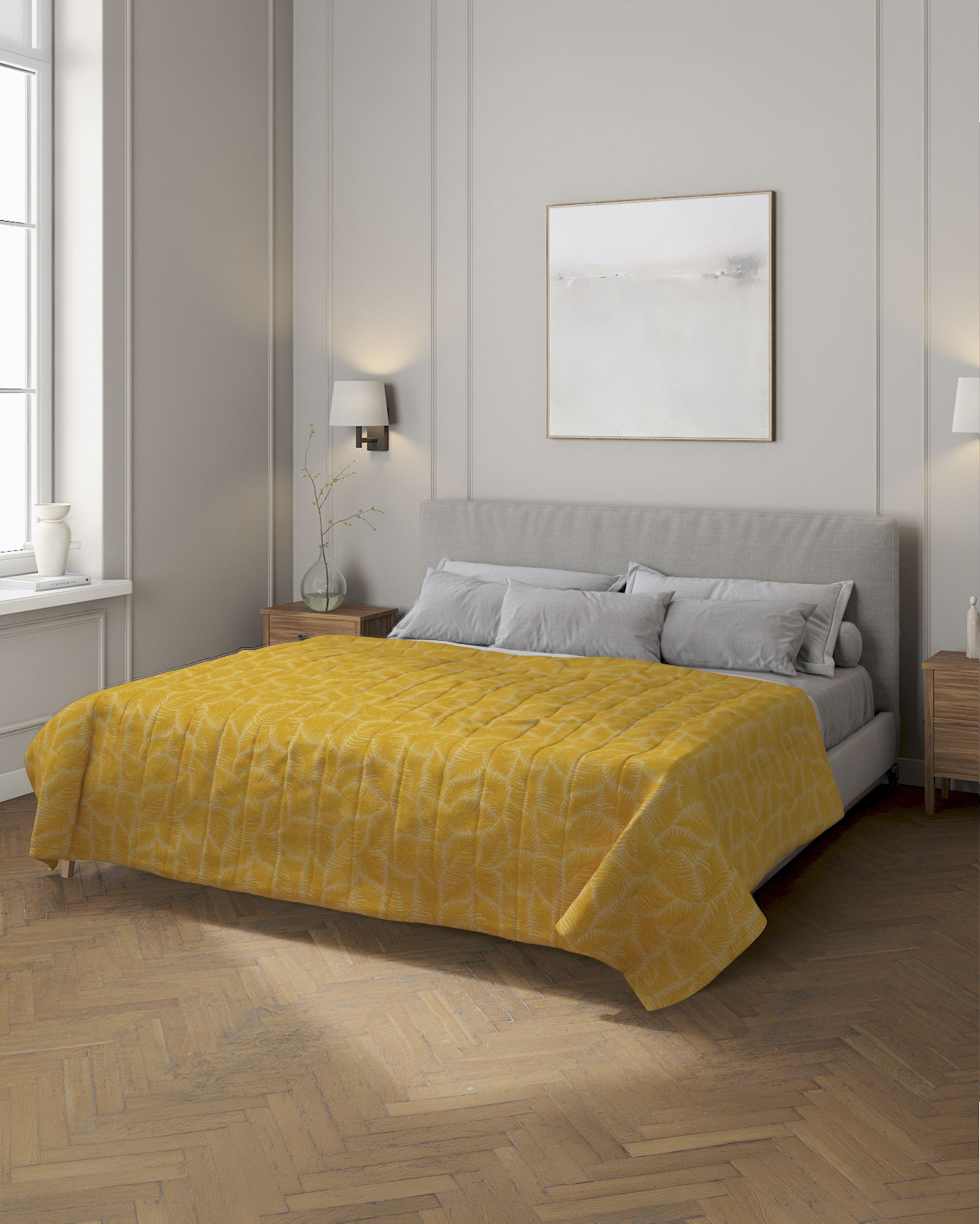 Stripe quilted throw product colour yellow fabric structured, patterned