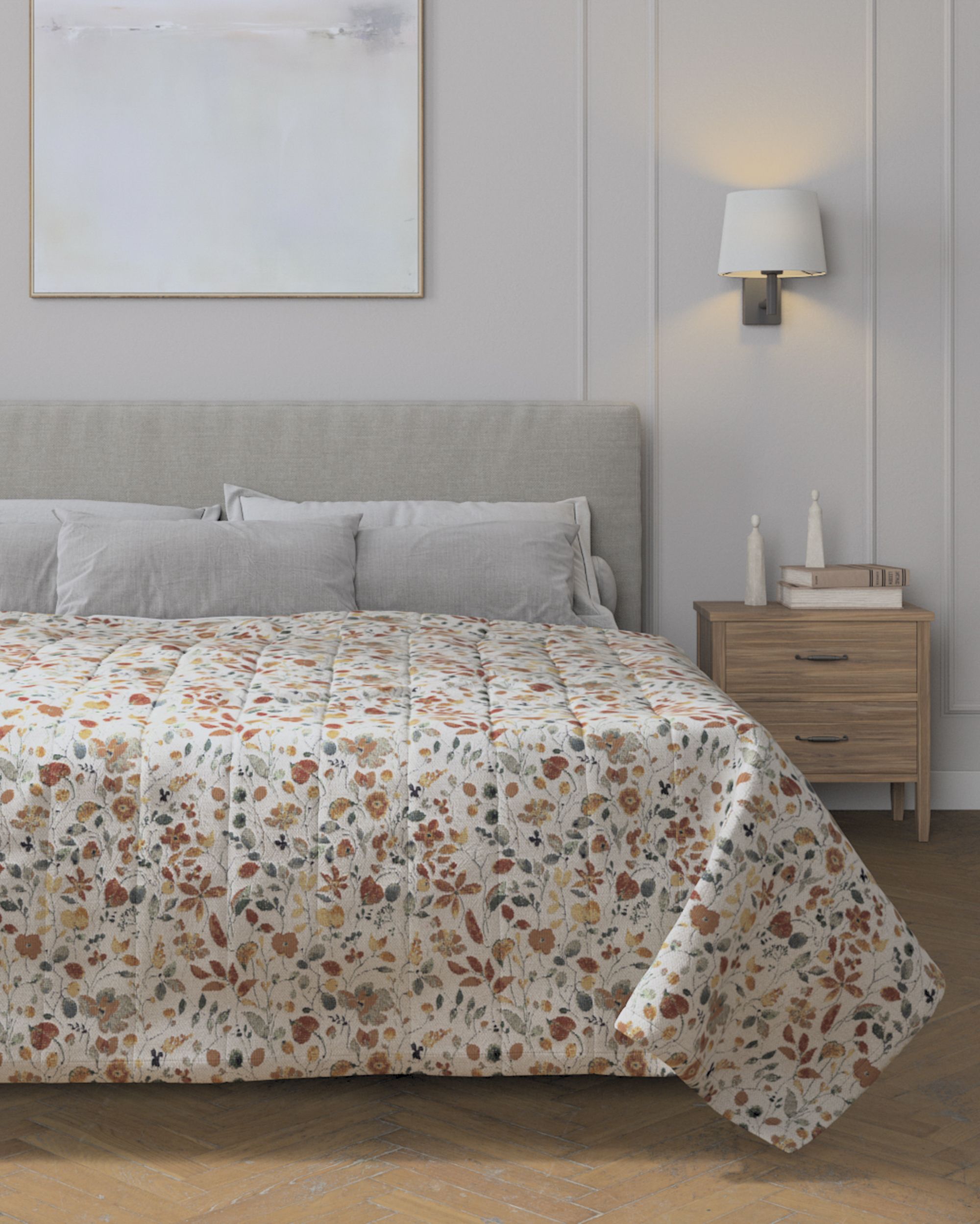 Stripe quilted throw product colour orange fabric structured, patterned (hover)