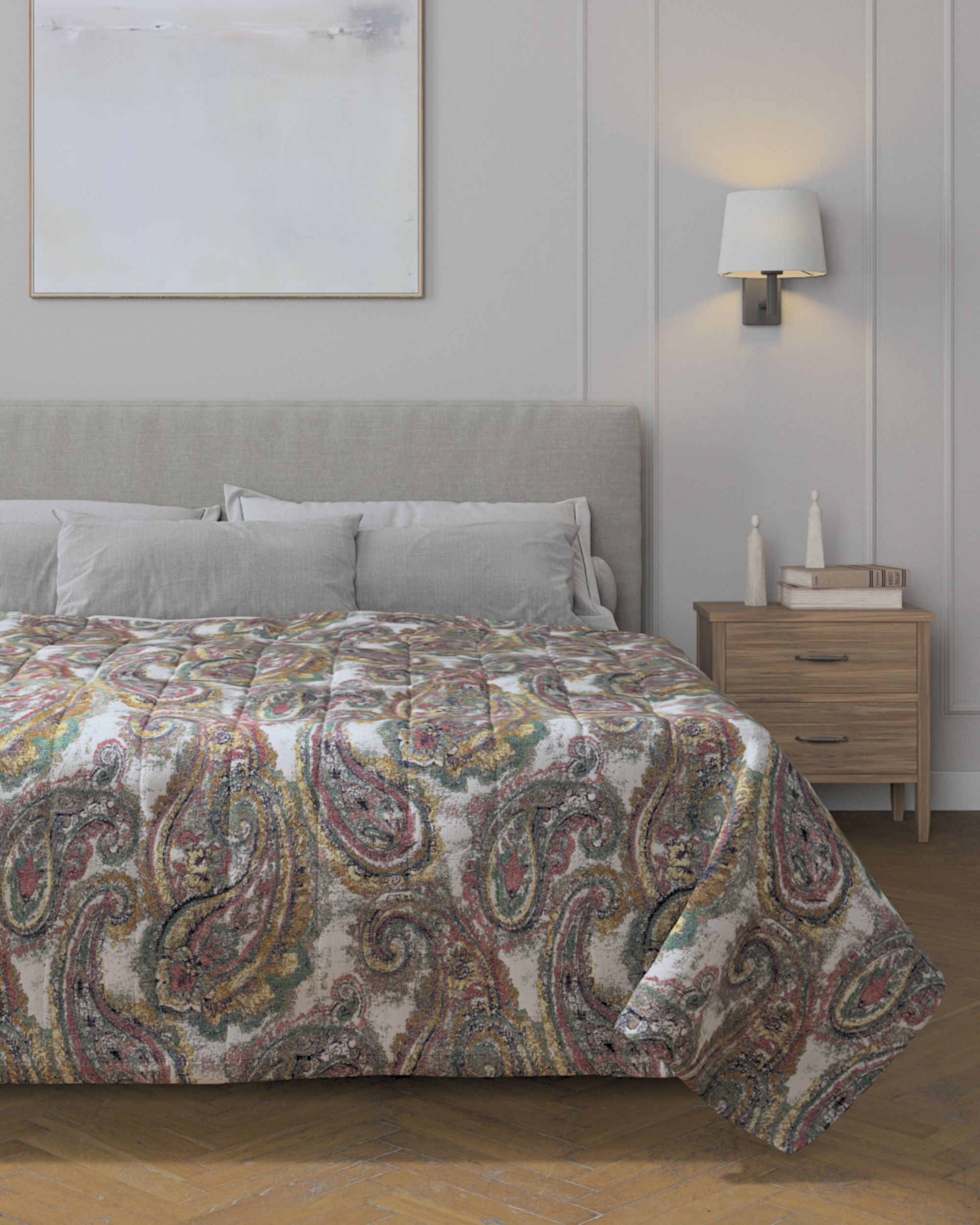Stripe quilted throw product colour multicolour fabric structured, patterned (hover)