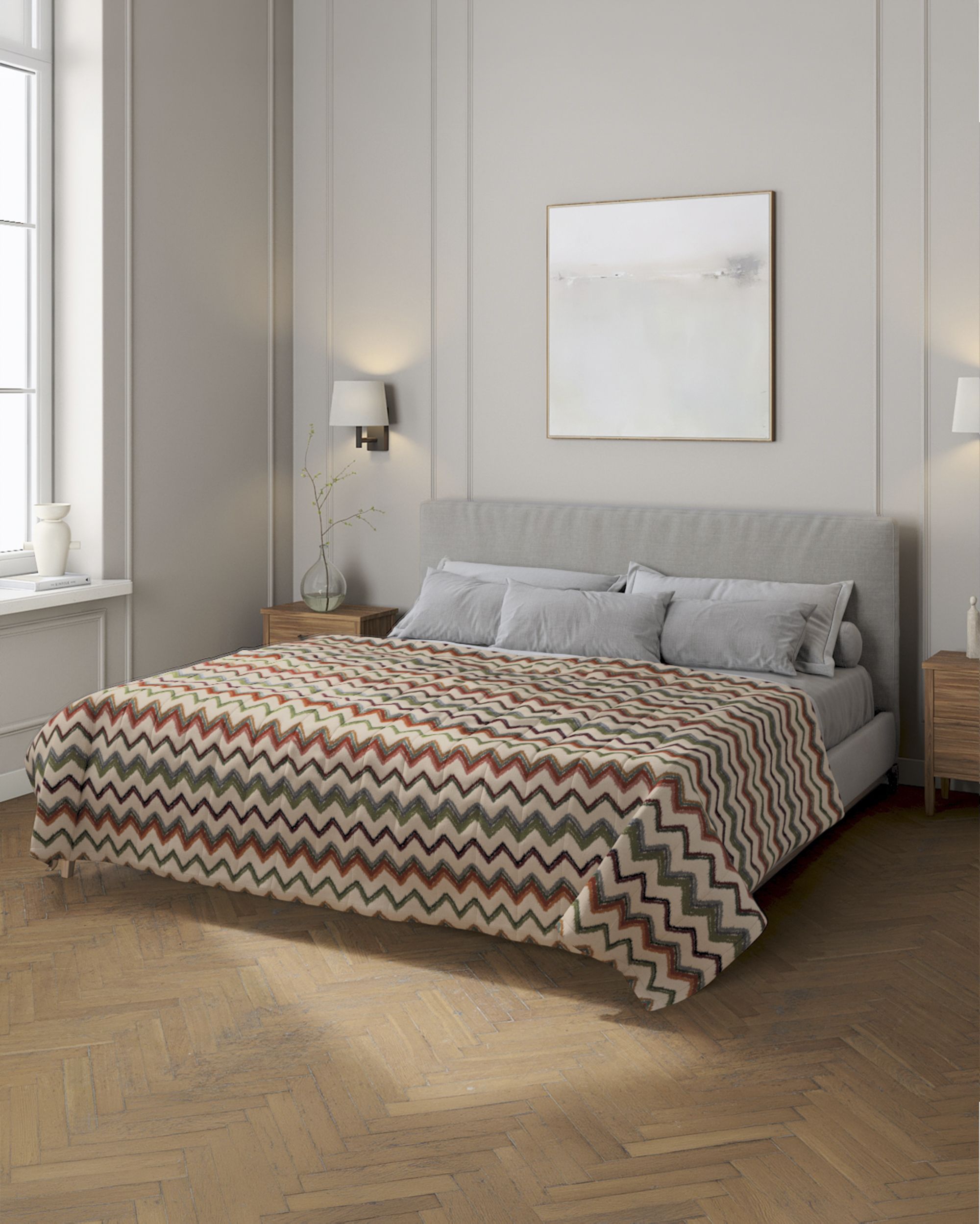 Stripe quilted throw product colour multicolour fabric structured, patterned