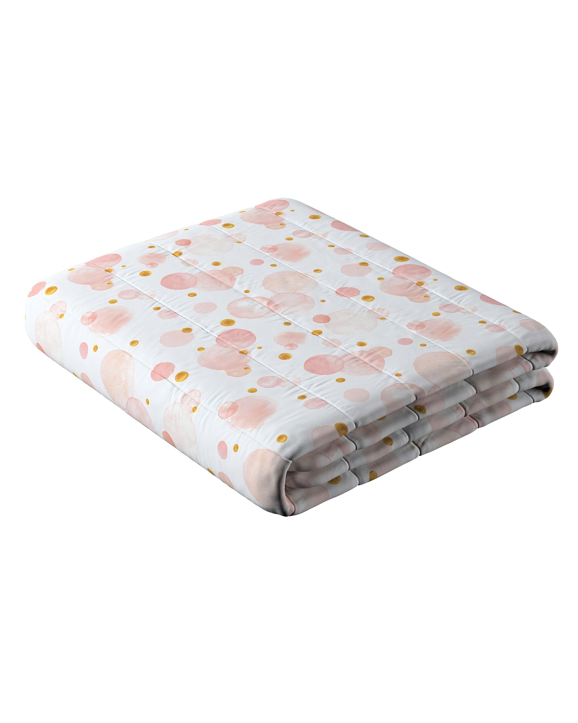 Stripe quilted throw product colour pink fabric patterned