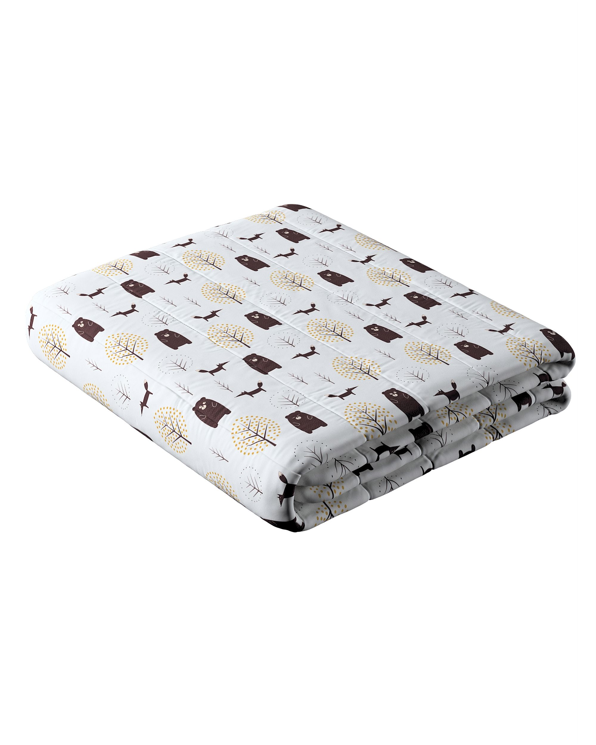 Stripe quilted throw product colour brown fabric patterned