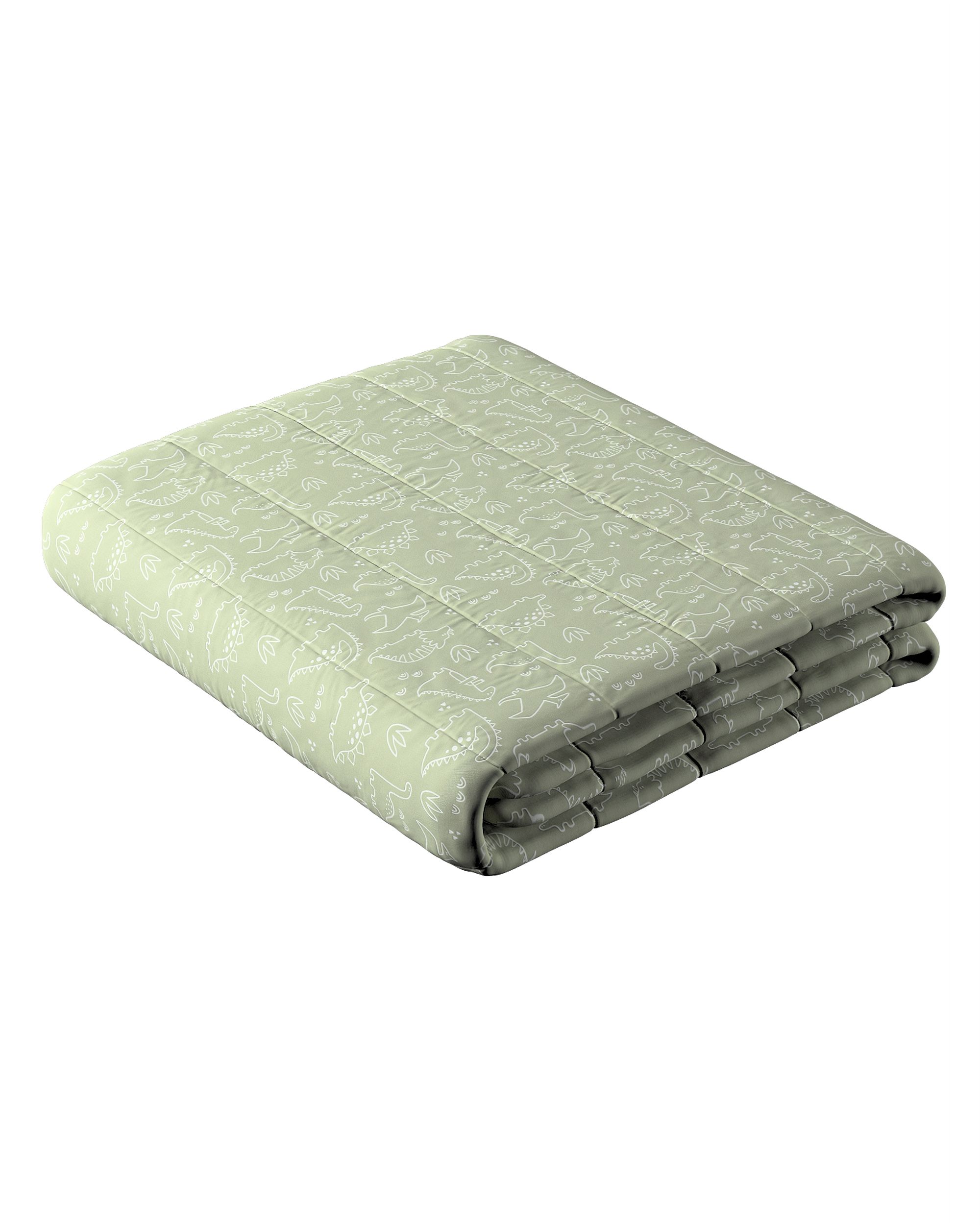Stripe quilted throw product colour green fabric patterned