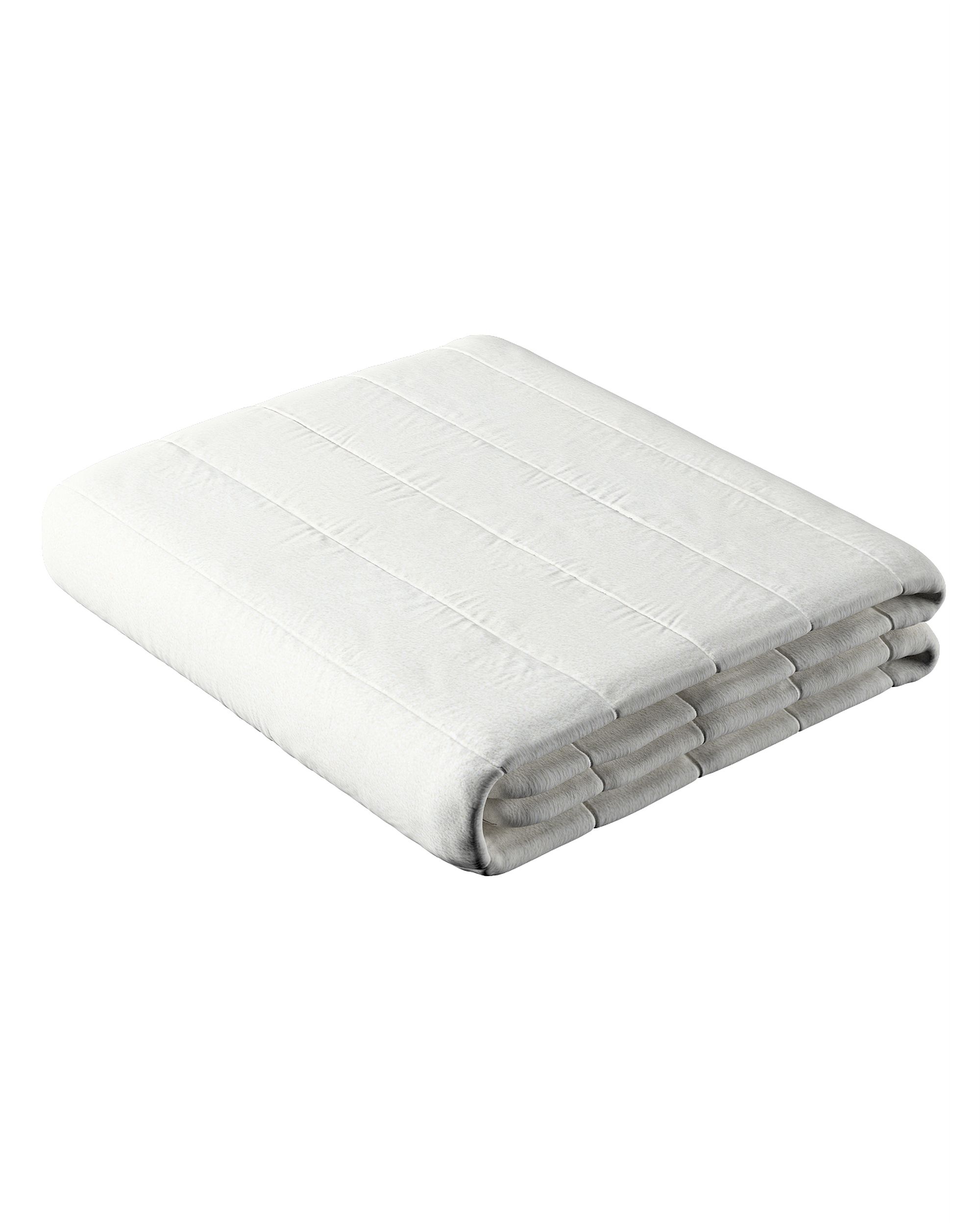 Stripe quilted throw product colour white fabric structured