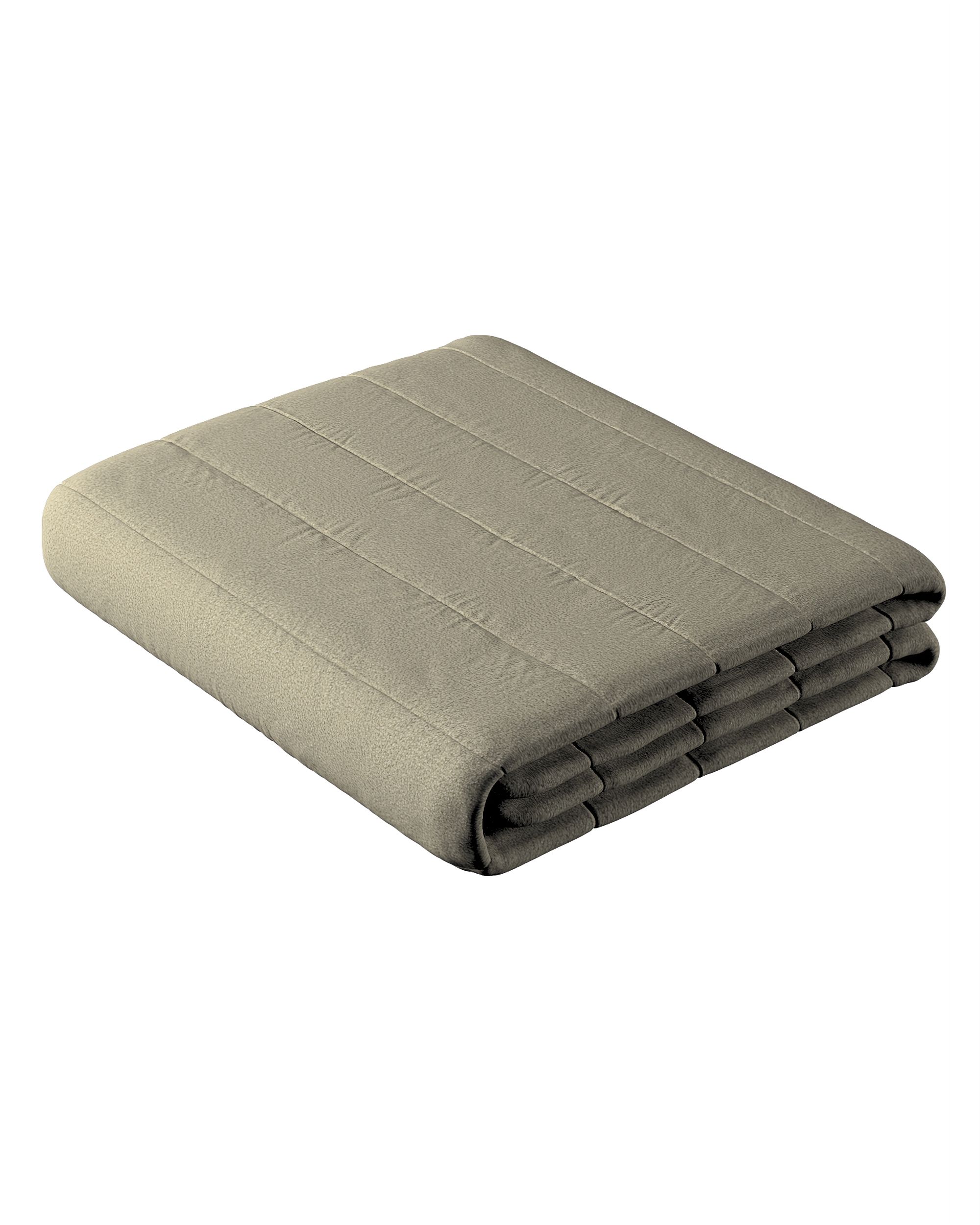 Stripe quilted throw product colour beige fabric structured
