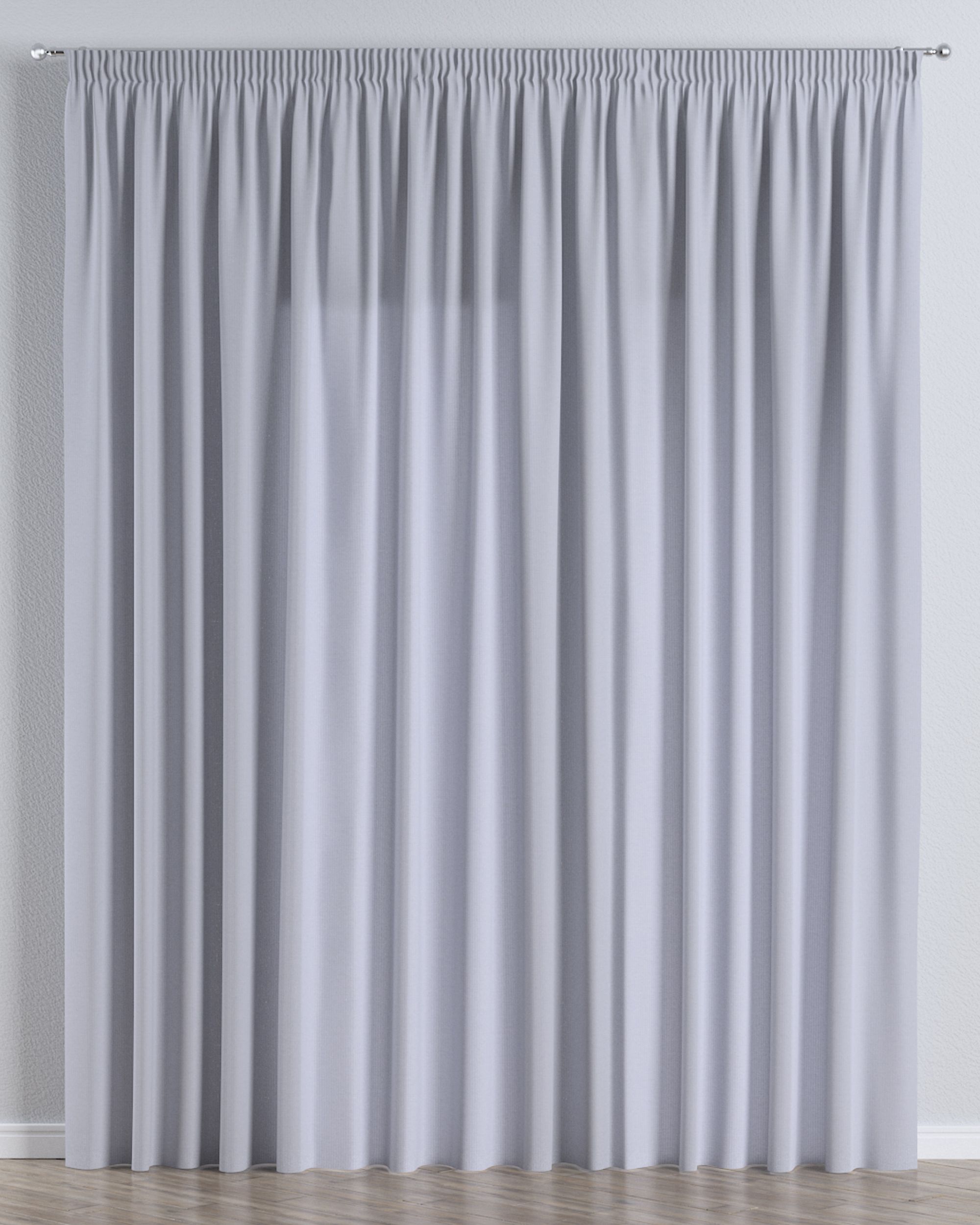 Pencil pleat voile/net curtain product colour cream fabric semi-sheer, structured, patterned