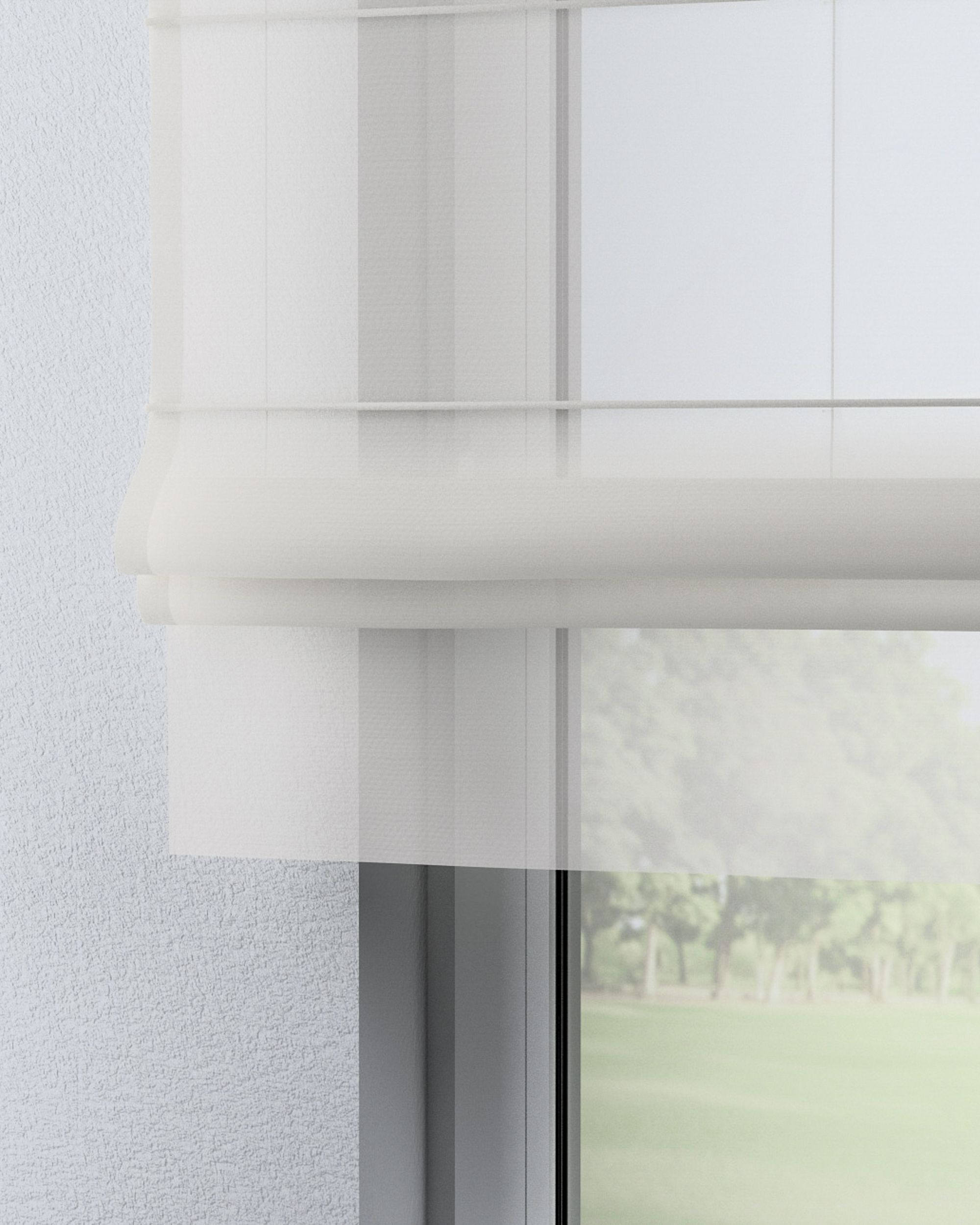 Bolonia voile blind product colour cream fabric semi-sheer, gloss (hover)