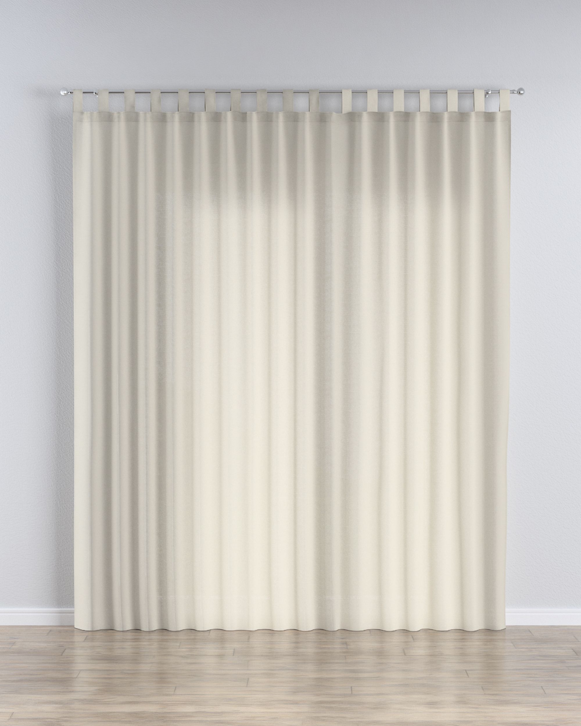 Tab top voile/net curtains product colour beige fabric semi-sheer, structured