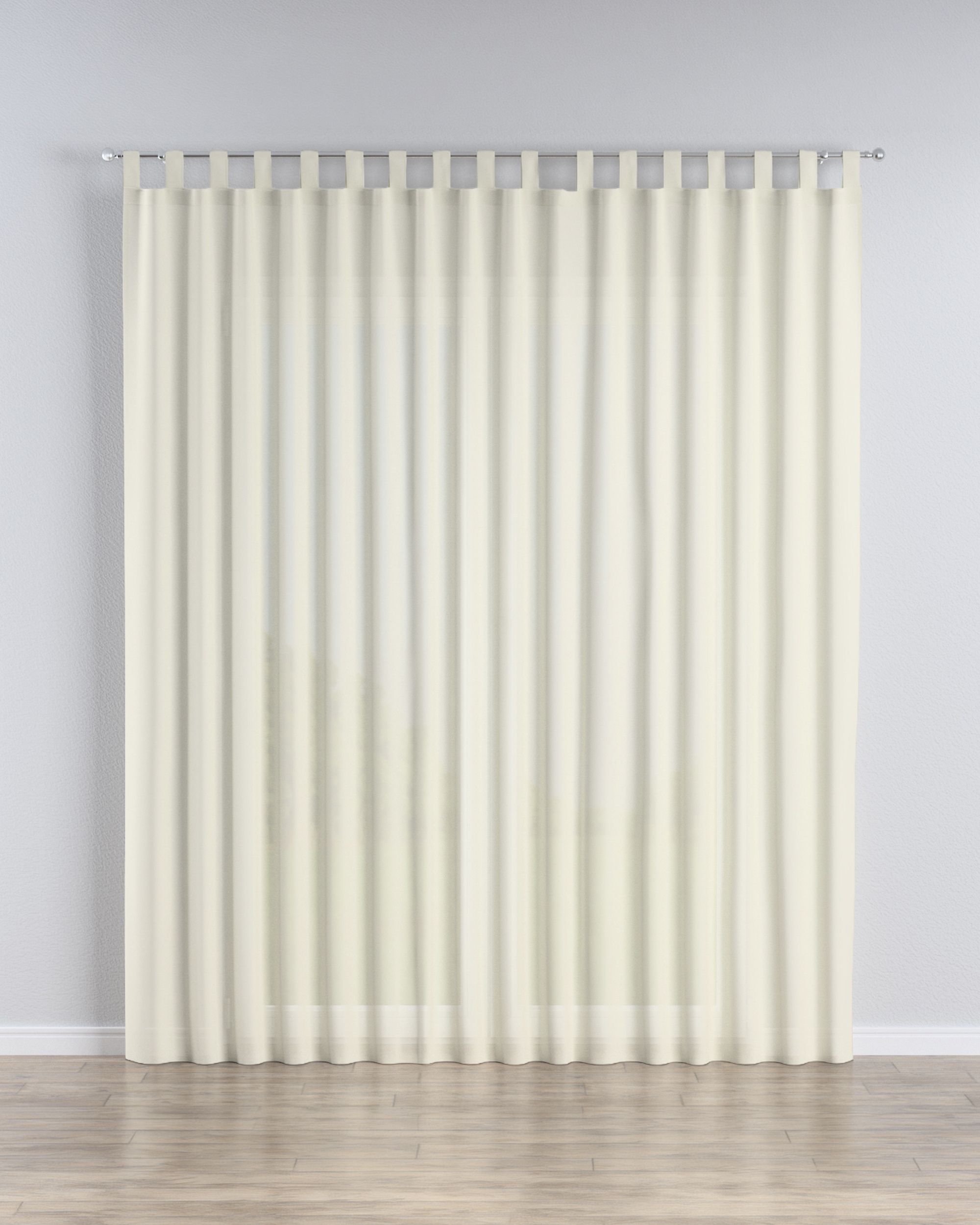 Tab top voile/net curtains product colour cream fabric semi-sheer, structured