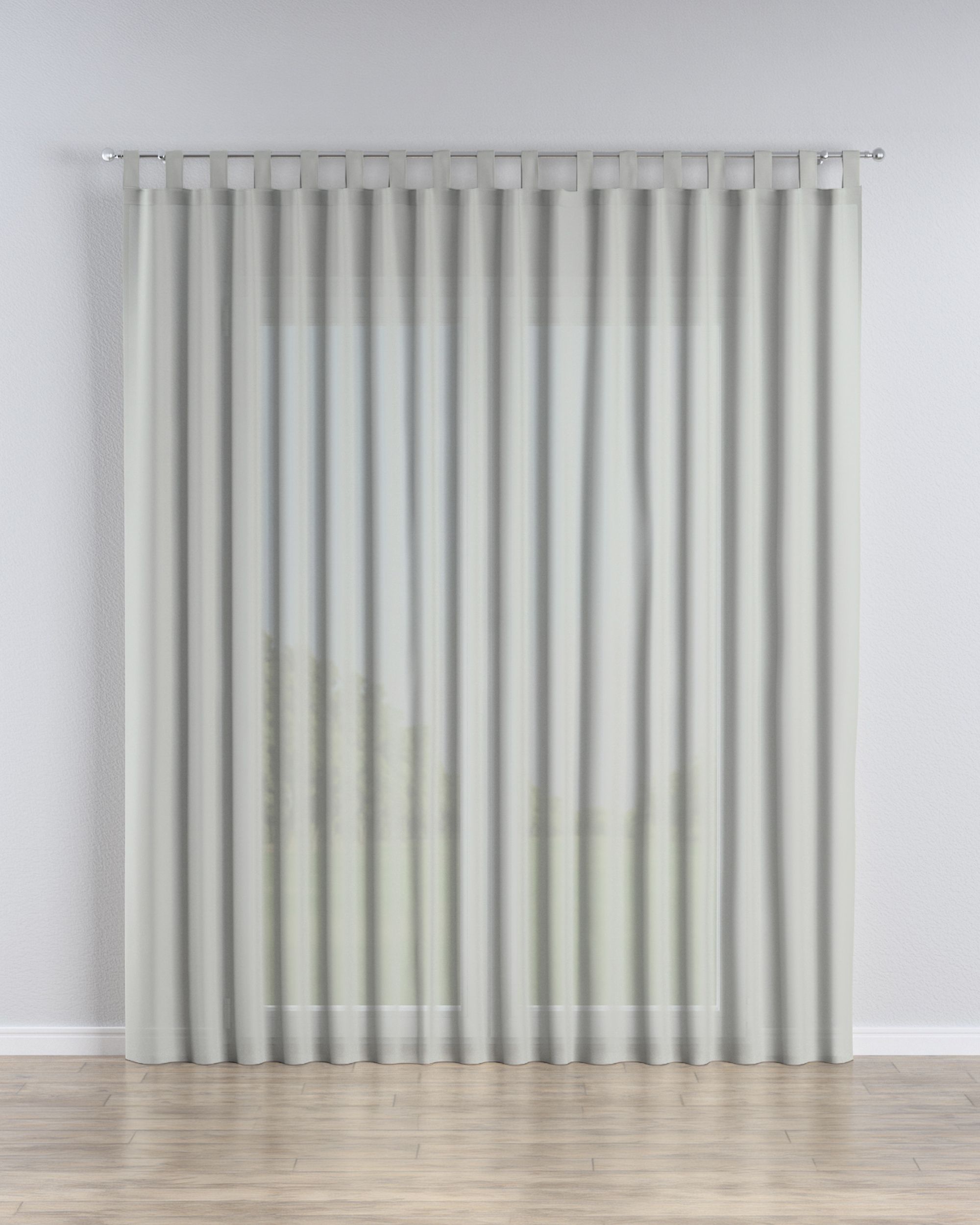 Tab top voile/net curtains product colour cream fabric semi-sheer, structured