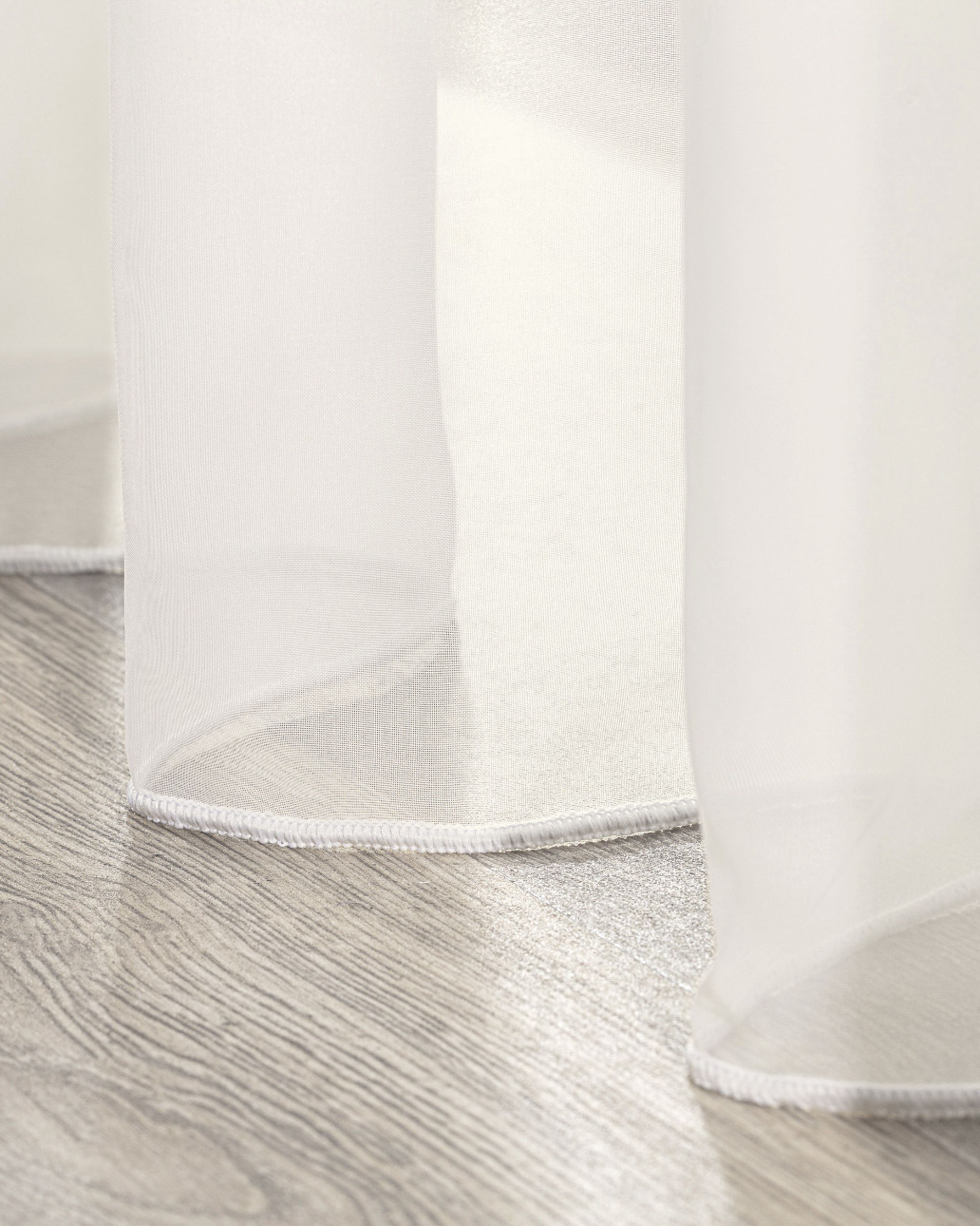 Tab top voile/net curtains product colour cream fabric semi-sheer, structured (hover)