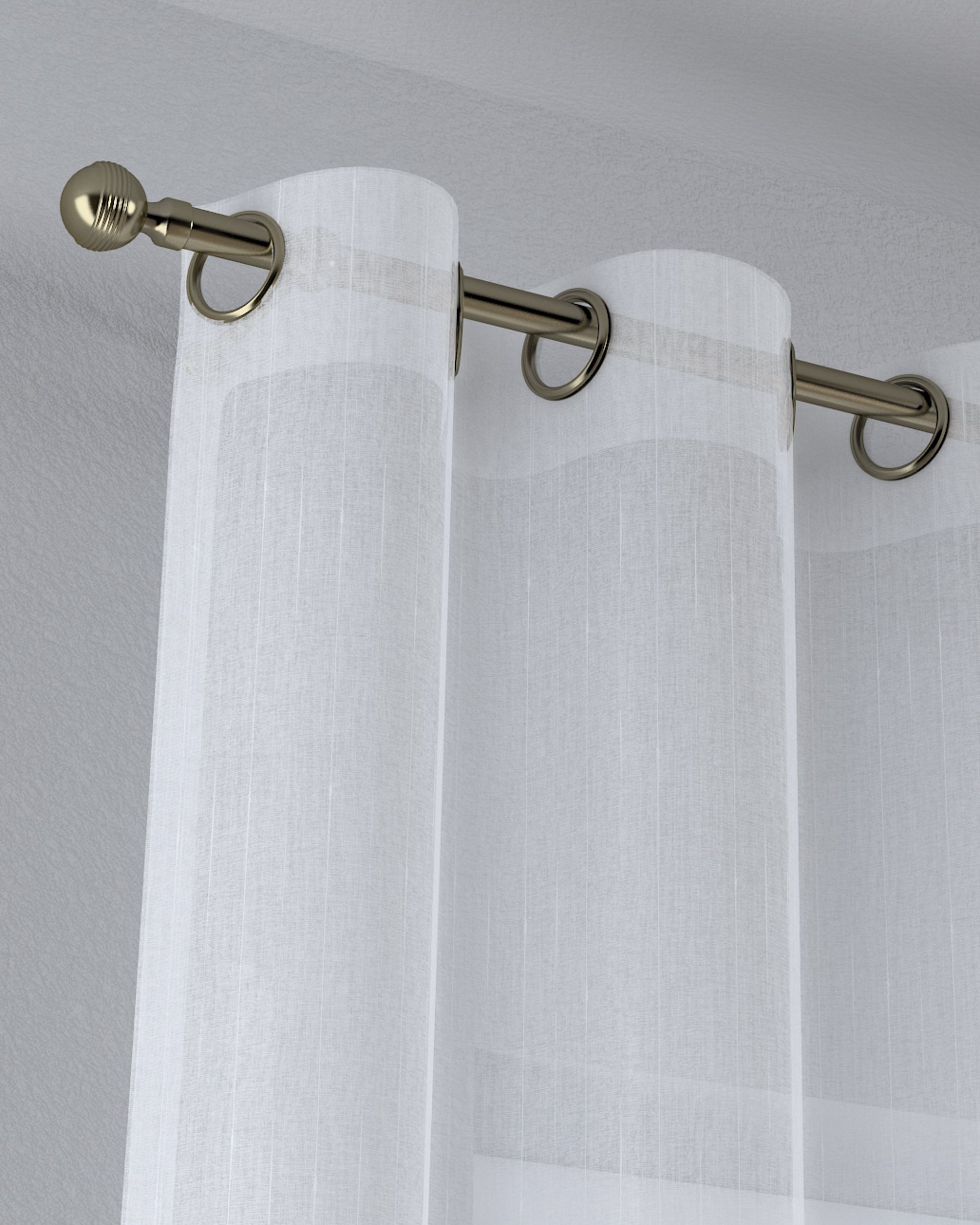 Eyelet voile/net curtains product colour cream fabric semi-sheer, structured, patterned (hover)