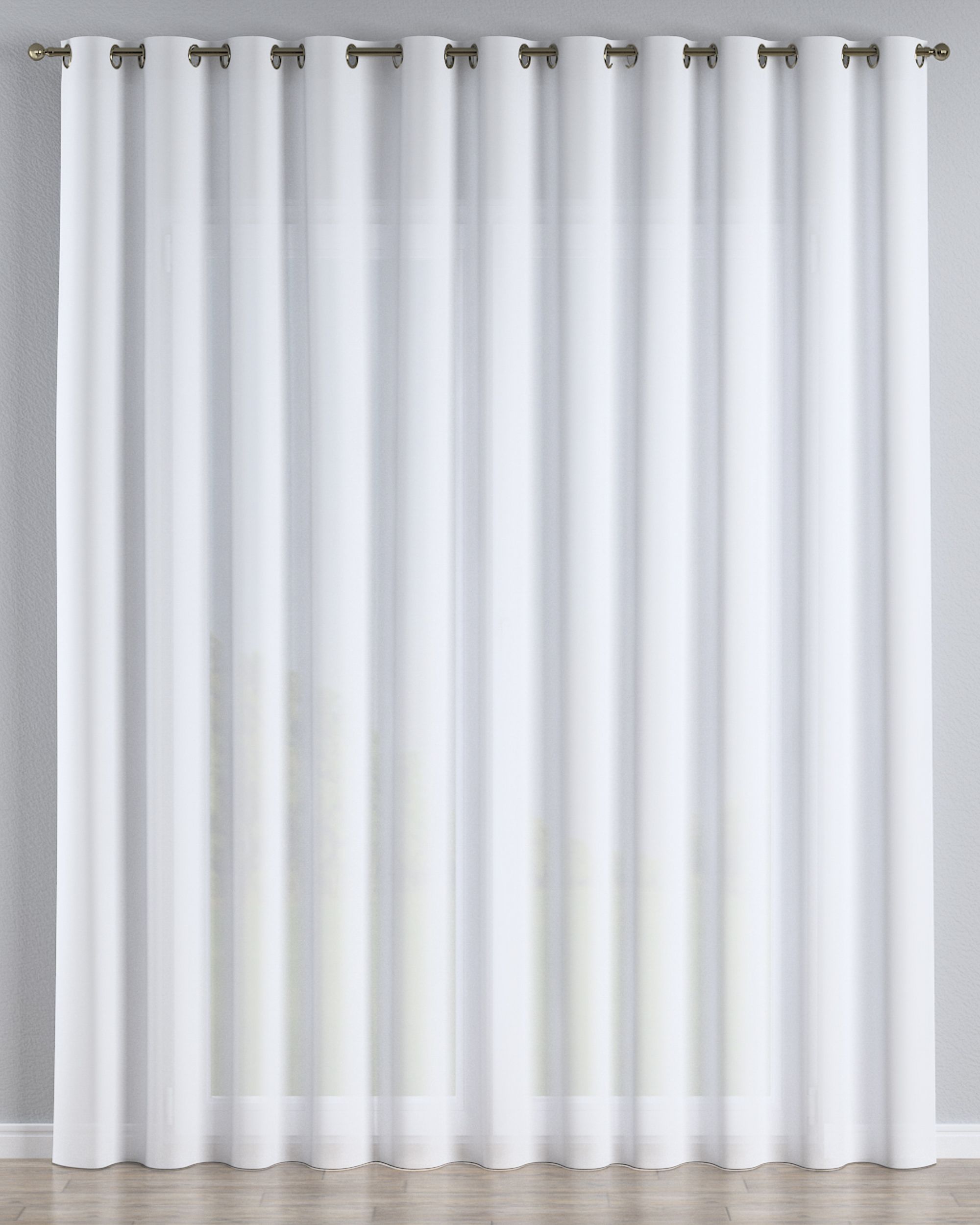 Eyelet voile/net curtains product colour white fabric semi-sheer, structured