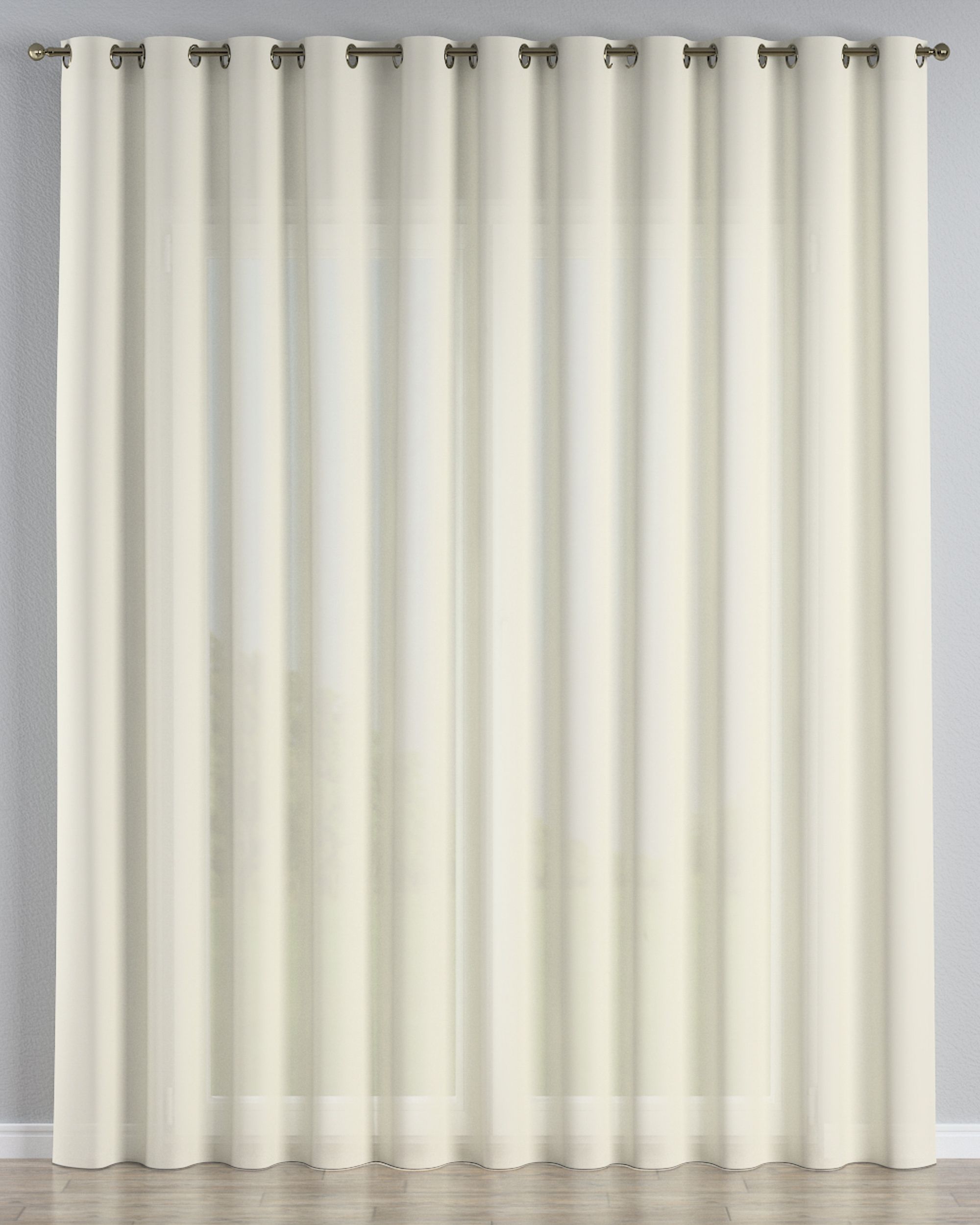 Eyelet voile/net curtains product colour cream fabric semi-sheer, structured