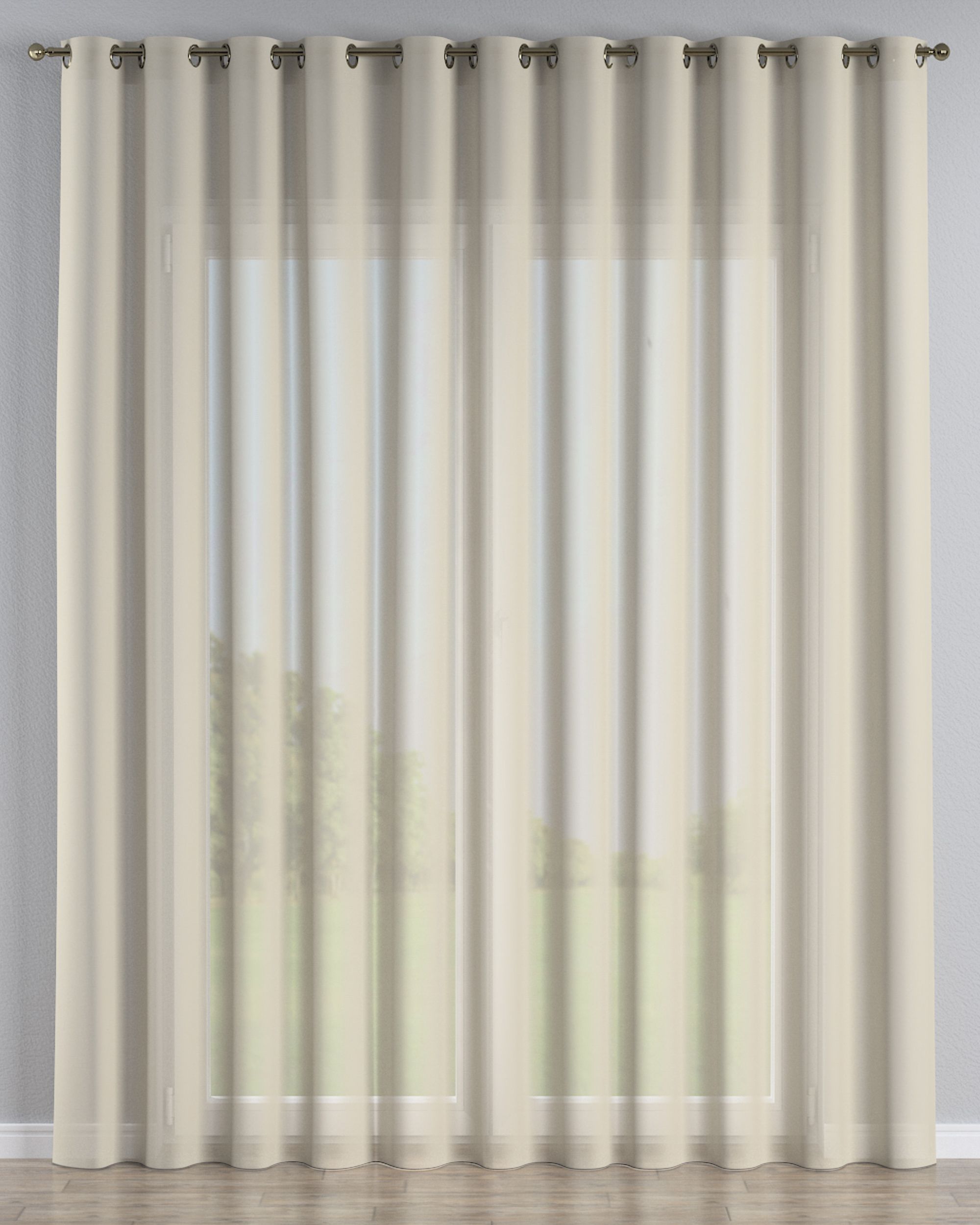 Eyelet voile/net curtains product colour beige fabric semi-sheer, structured