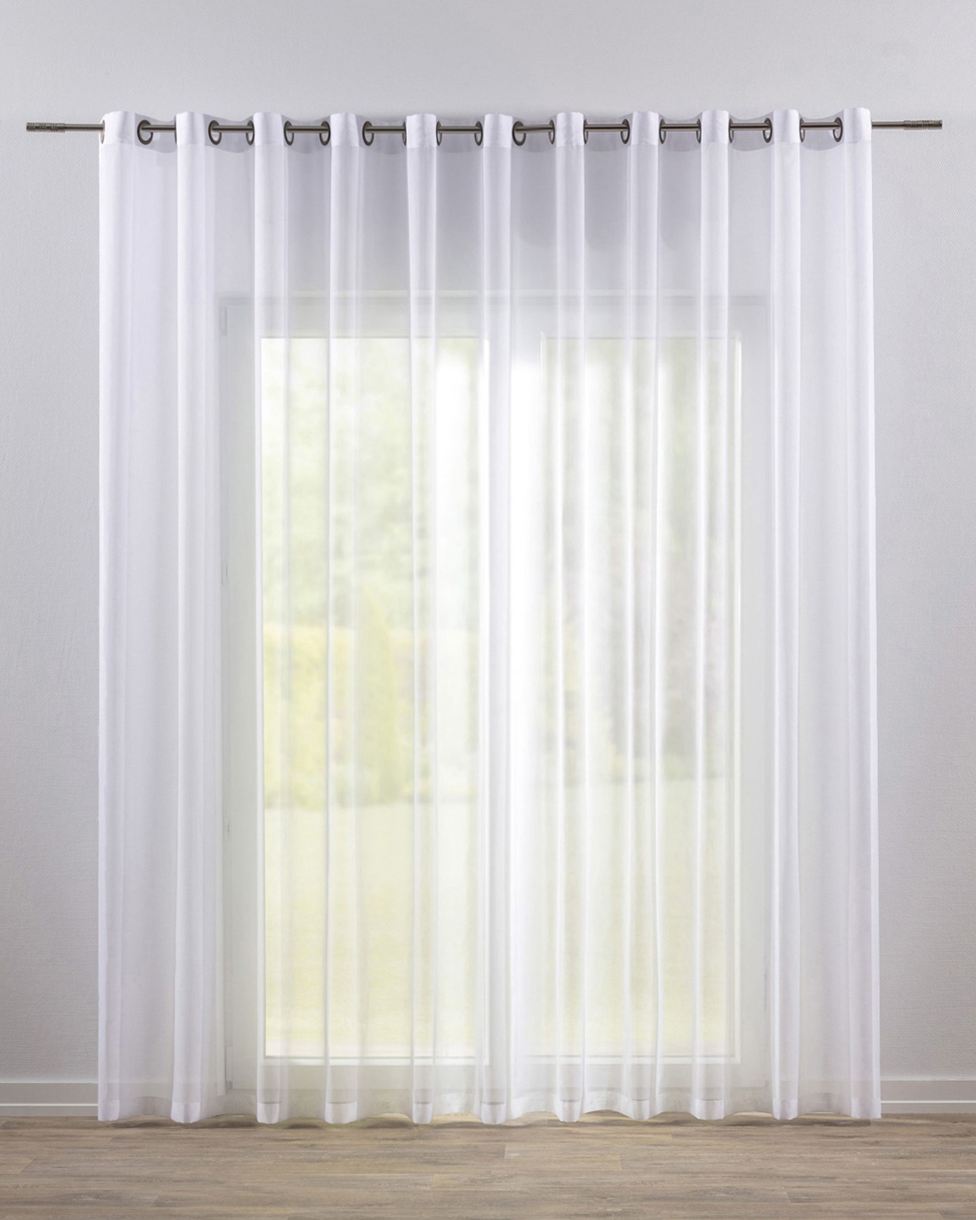 Eyelet voile/net curtains product colour white fabric semi-sheer, gloss