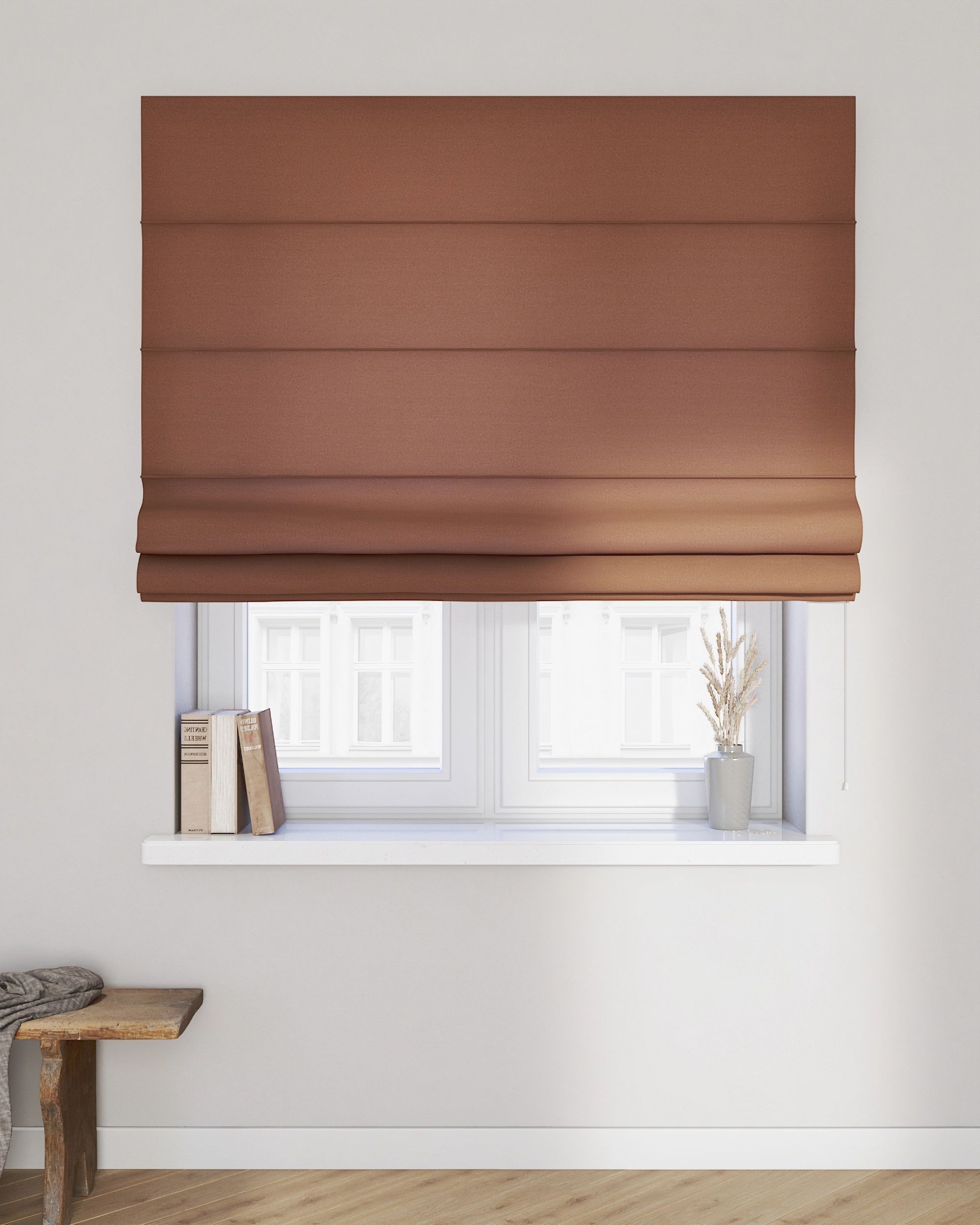 Capri Roman blind product colour brown (hover)