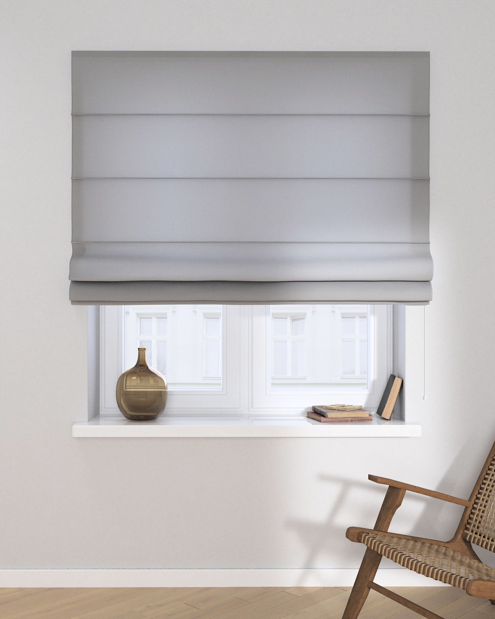Capri Roman blind product colour grey (hover)