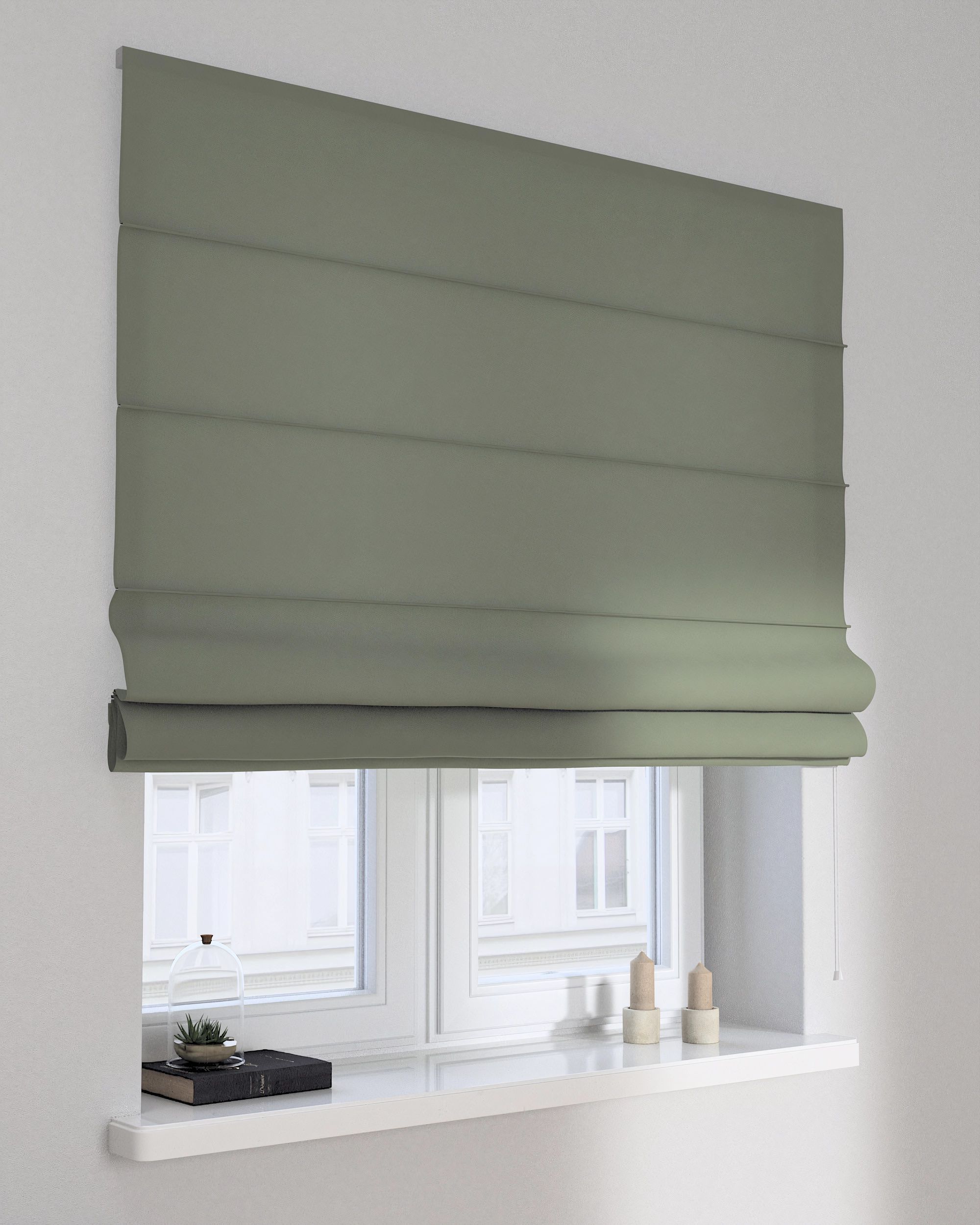 Capri Roman blind product colour green