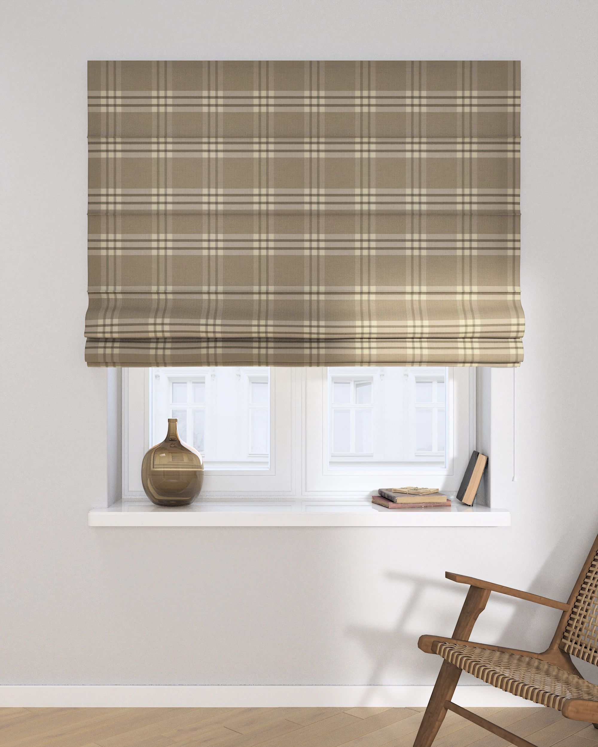 Capri Roman blind product colour beige (hover)