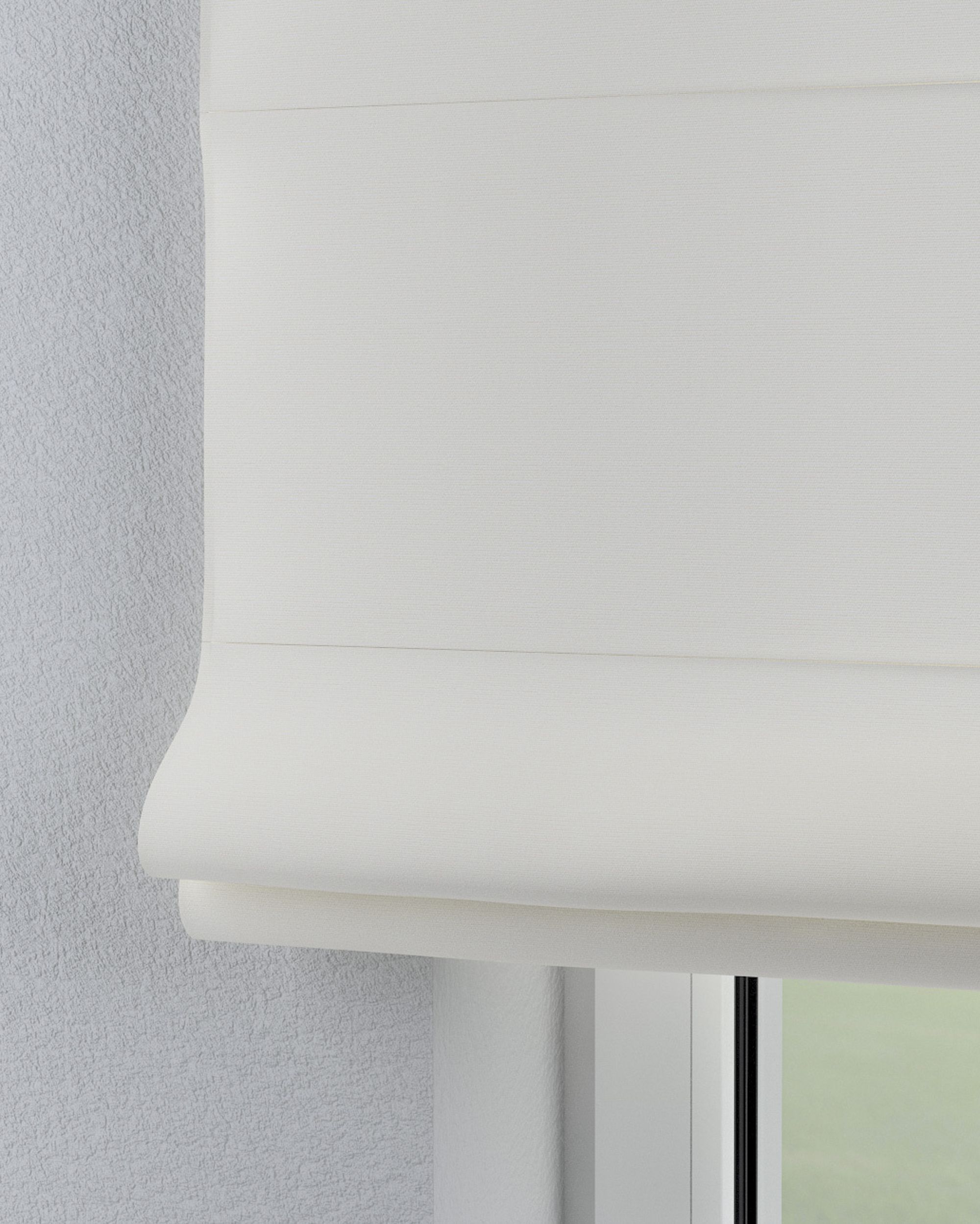 Capri Roman blind product colour white (hover)