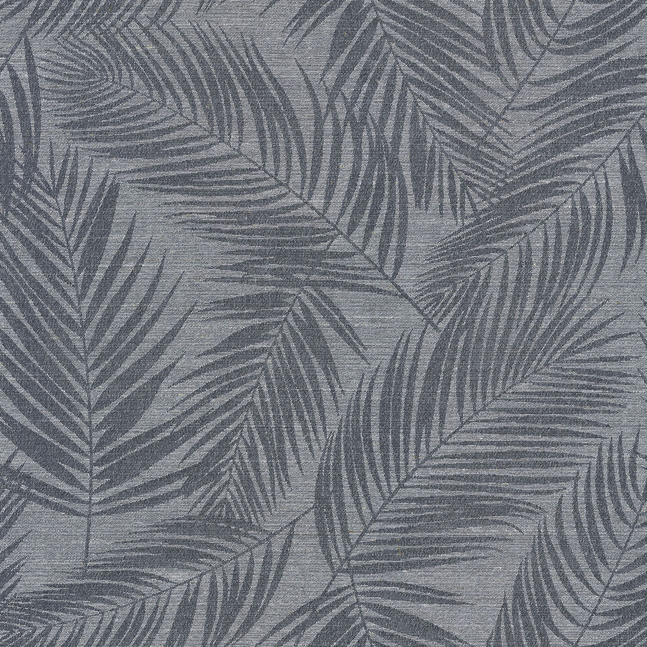 Flowers 143-53 graphite leaves on a grey-silver background