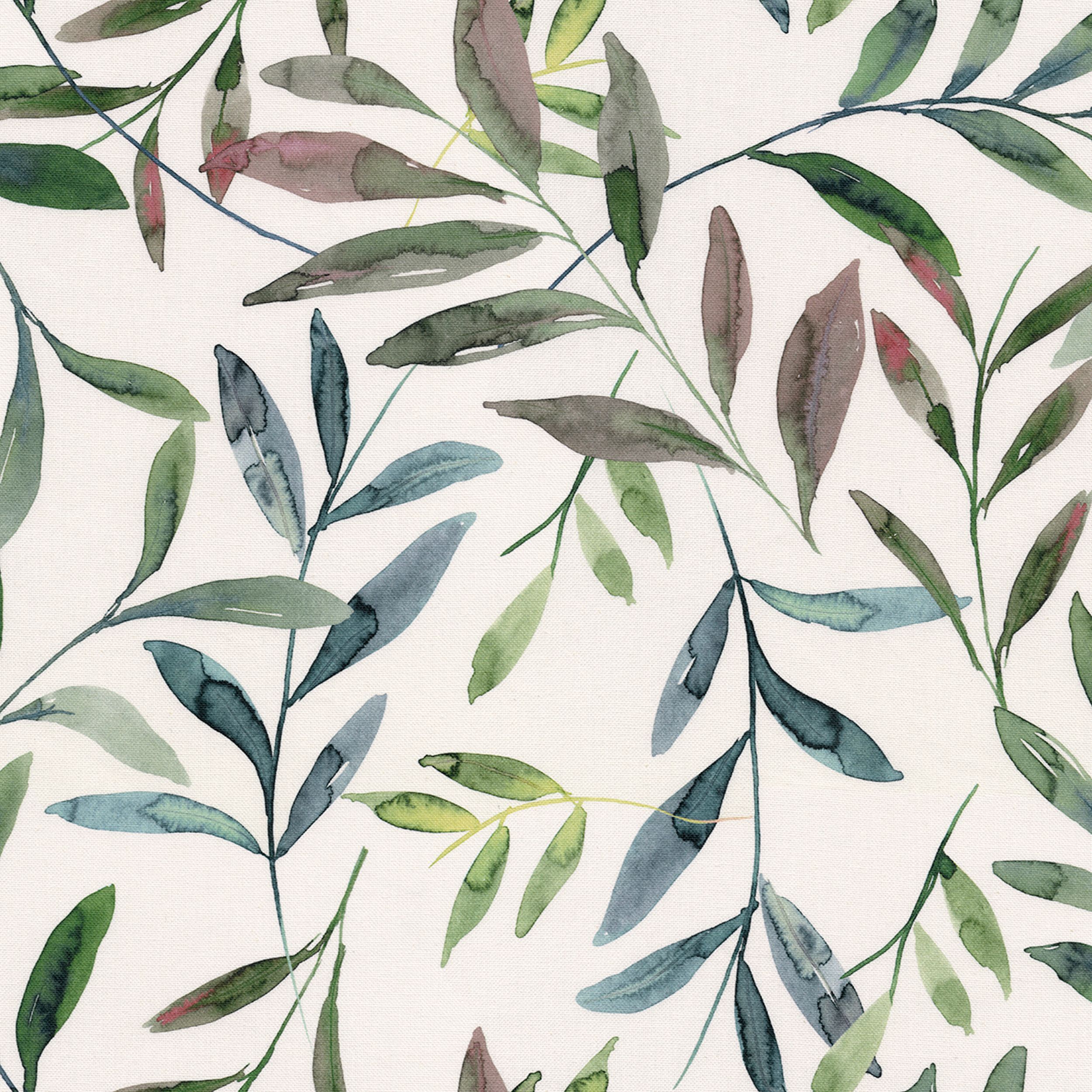 Gardenia 144-22 green twigs on a white background