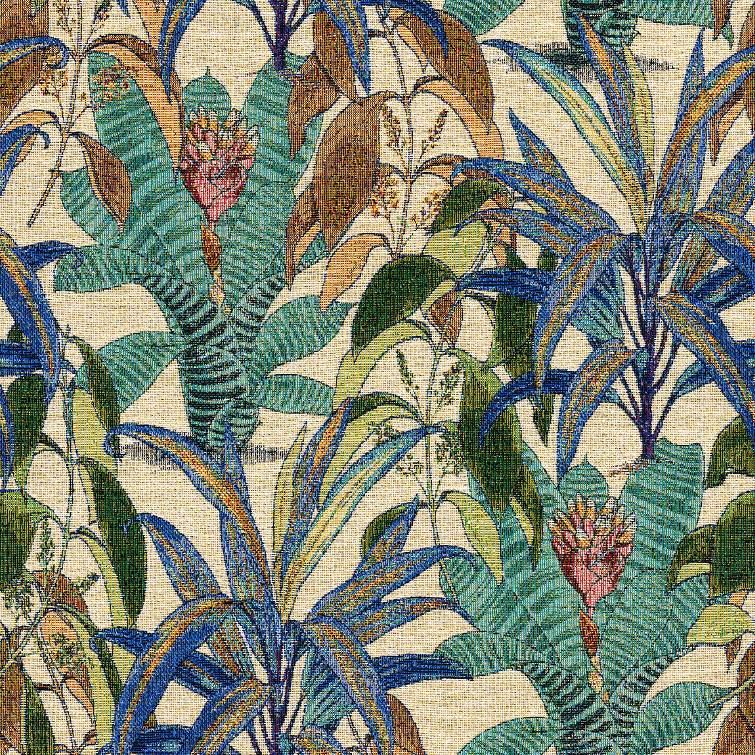 Intenso Premium 144-29 green and blue plant motifs