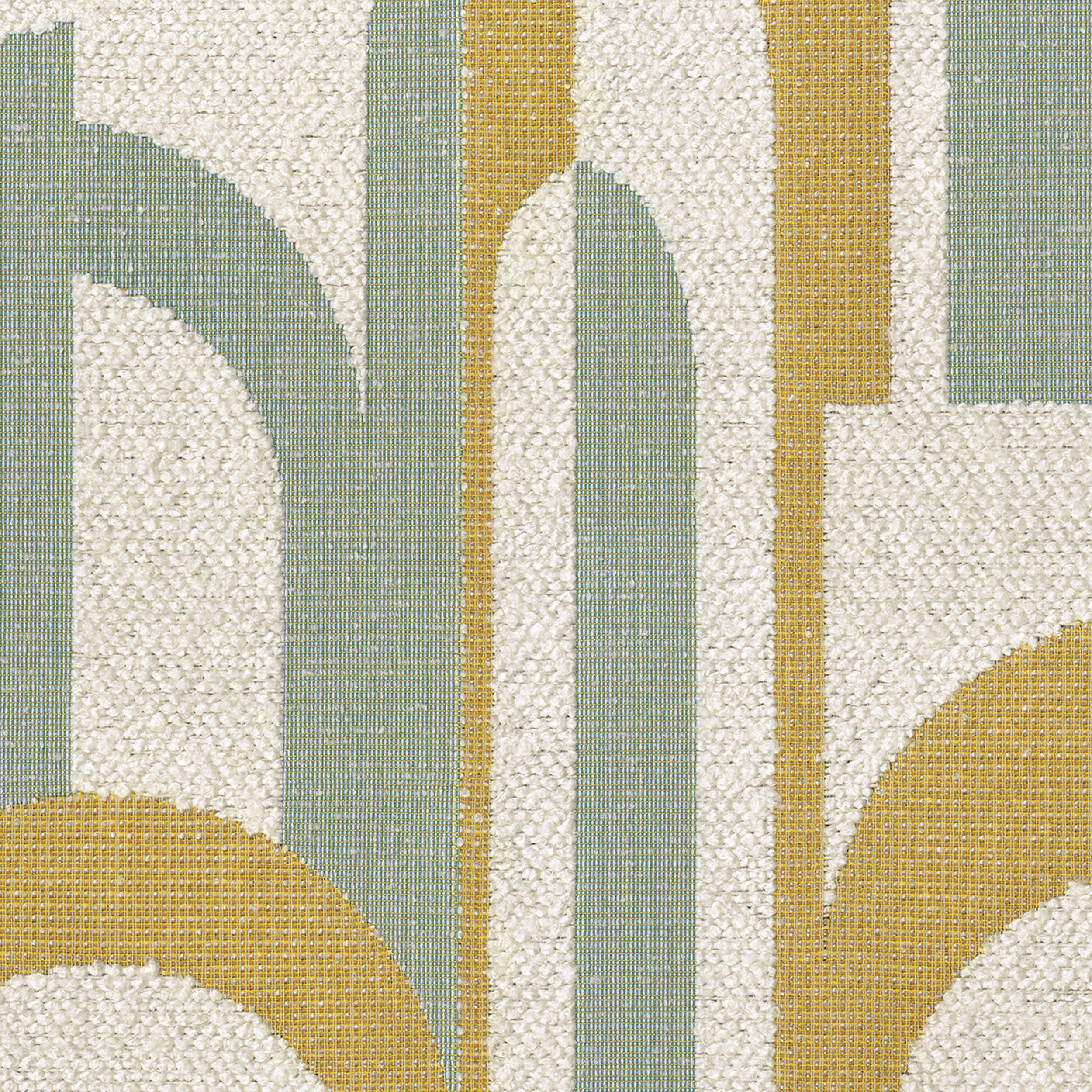 Cosy Home 144-91 mint-yellow patterns on a cream background